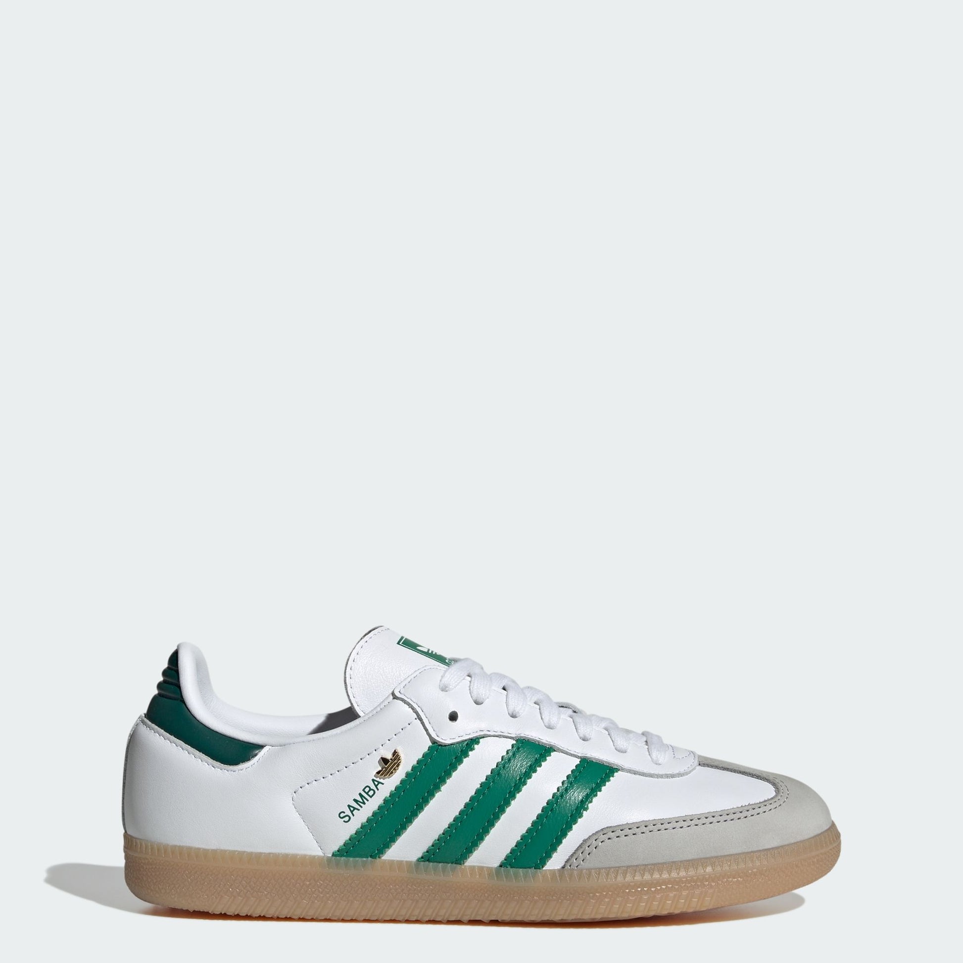 adidas Samba OG White Bold Green Collegiate Green (Women's)