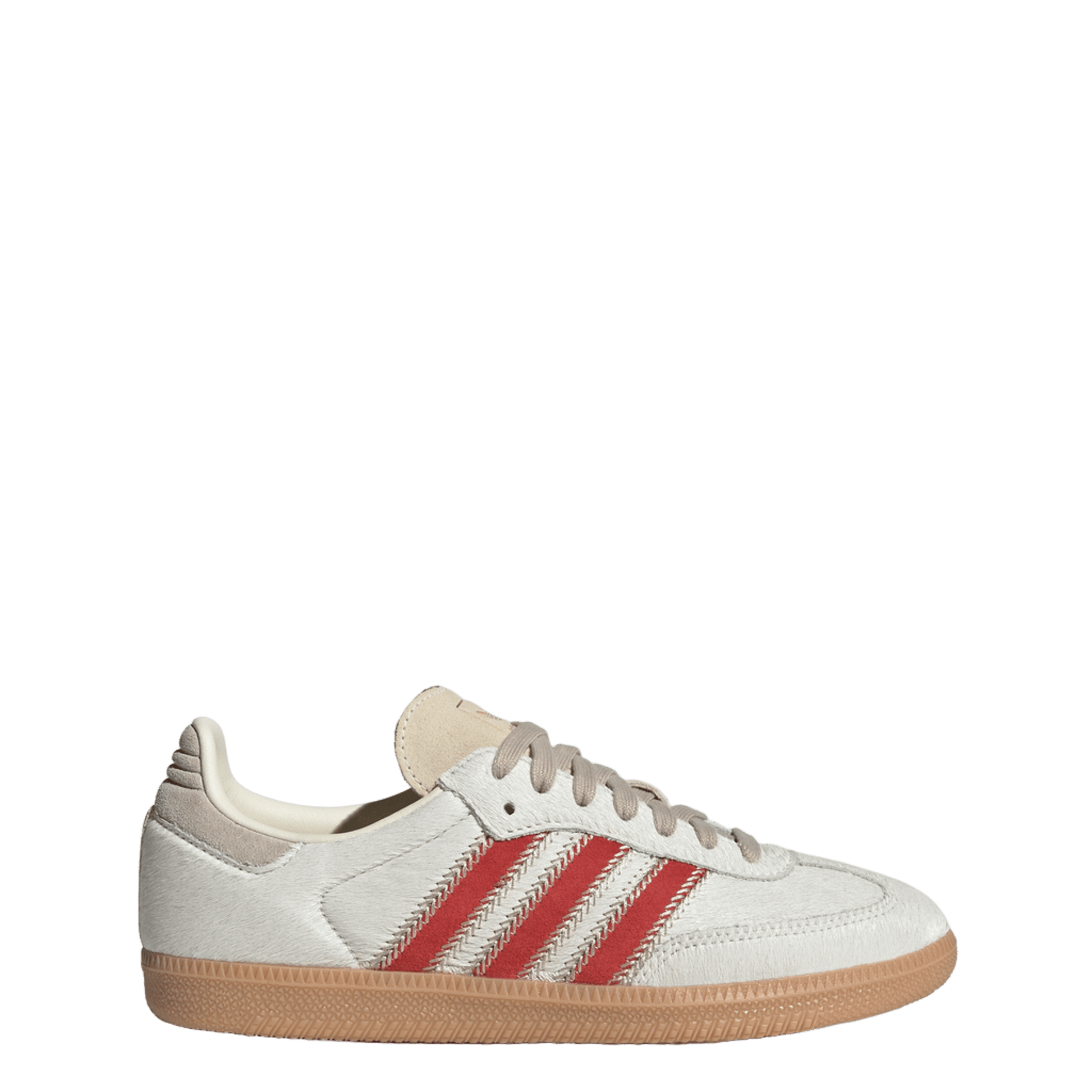 adidas Samba OG Pony Hair Wonder Beige Better Scarlet (Women's)