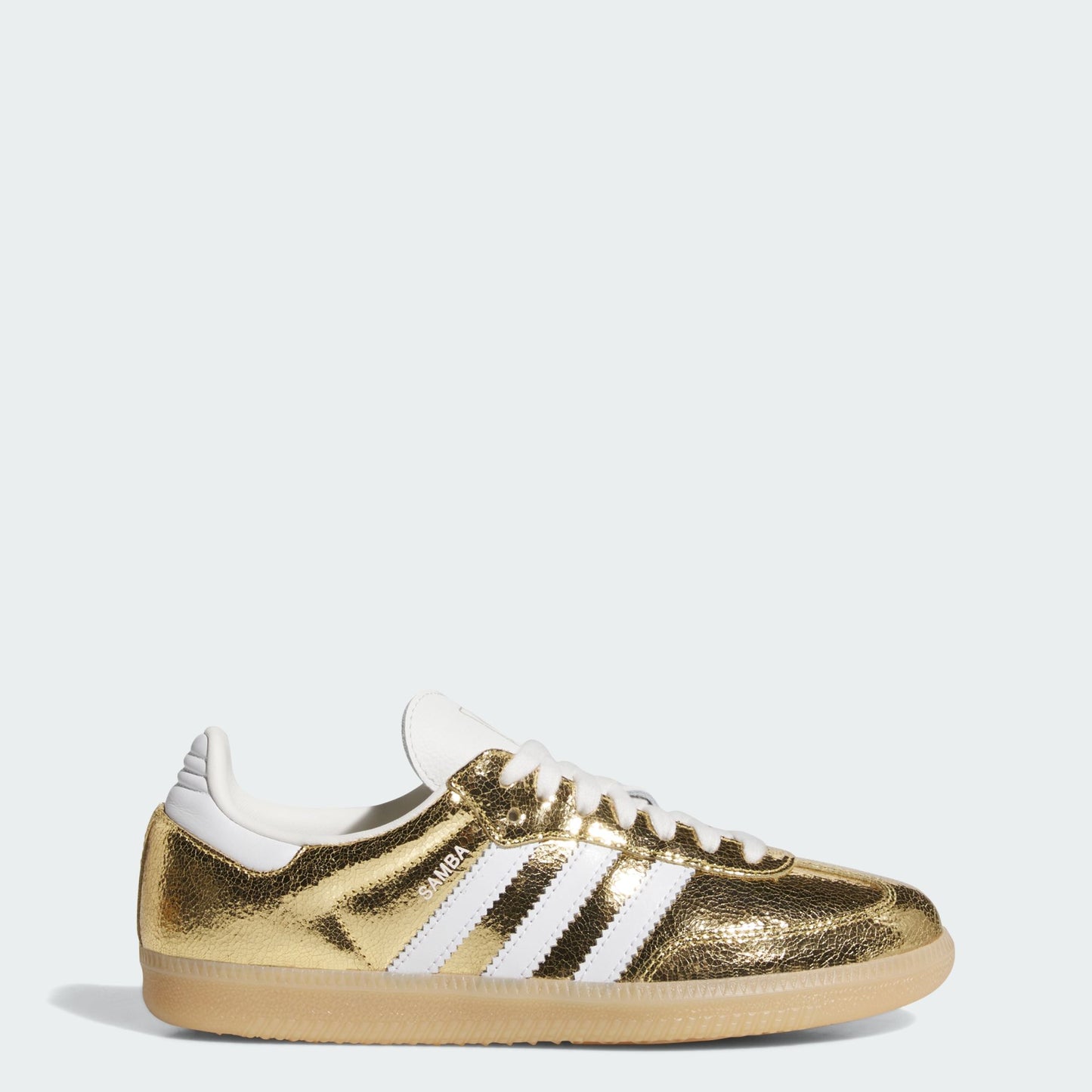 adidas Samba OG Gold Metallic Cracked Leather (Women's)