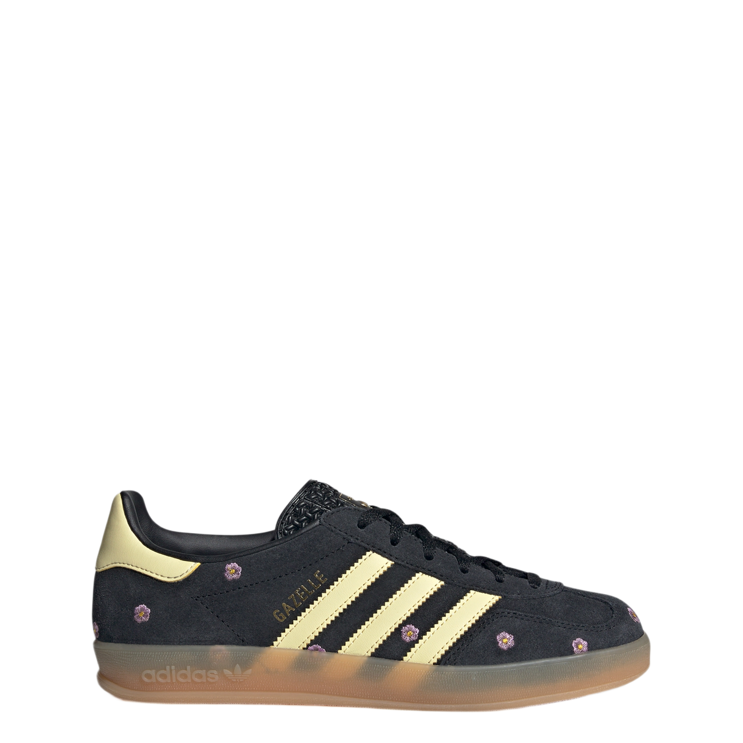 adidas Gazelle Indoor Core Black Almost Yellow Floral (Women's)