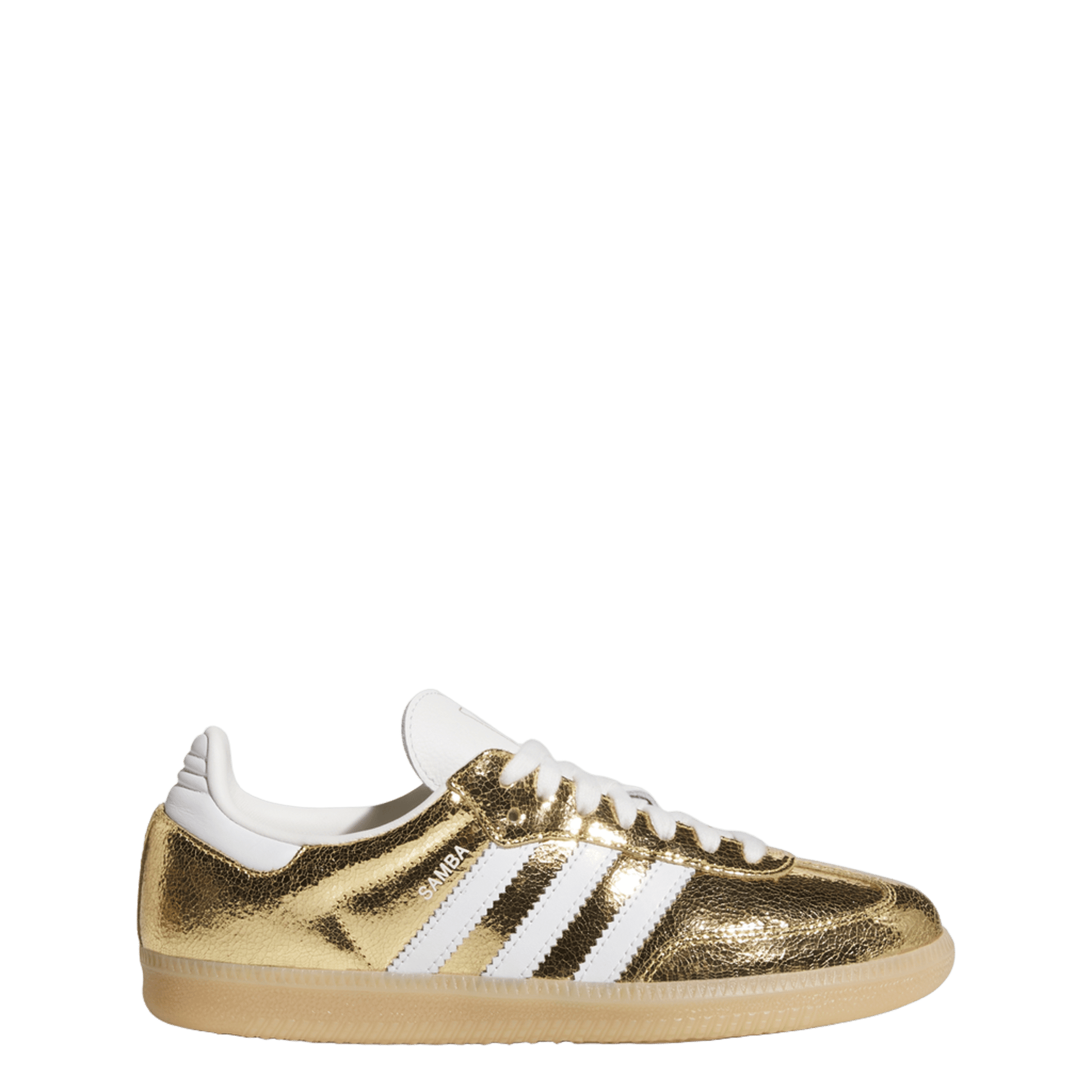 adidas Samba OG Gold Metallic Cracked Leather (Women's)