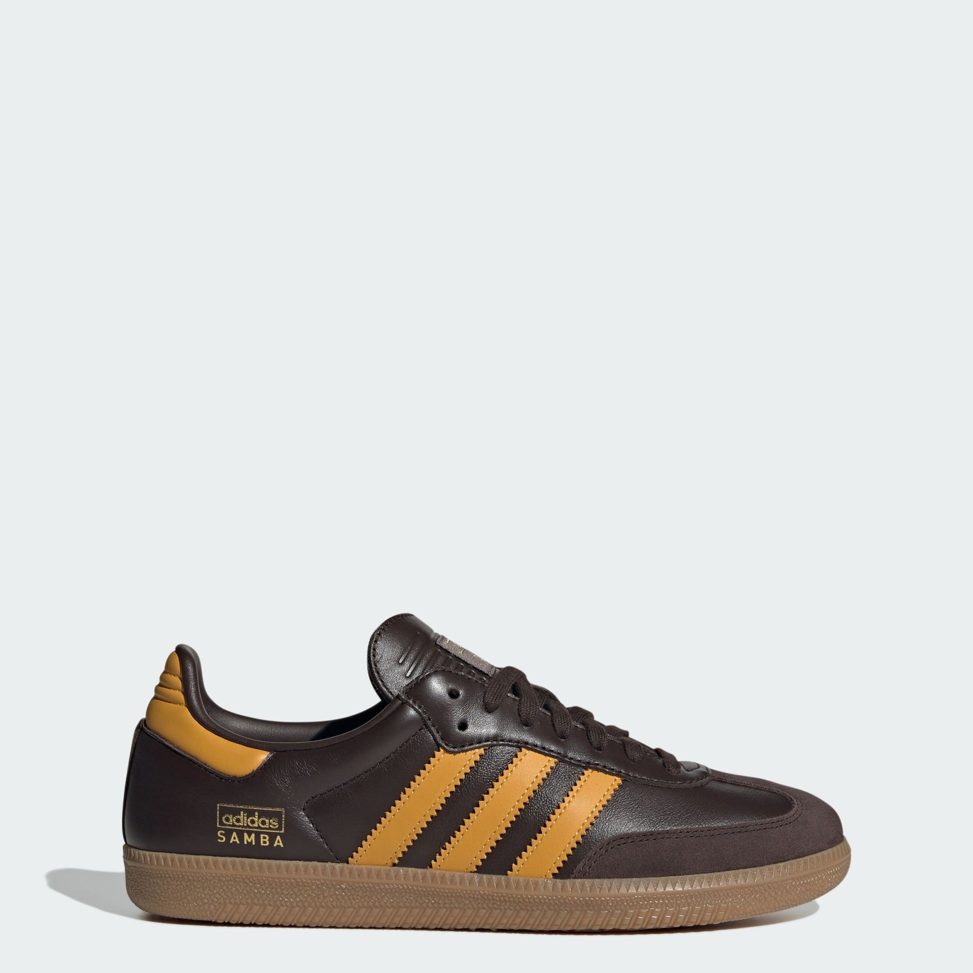 adidas Samba OG Dark Brown Preloved Yellow
