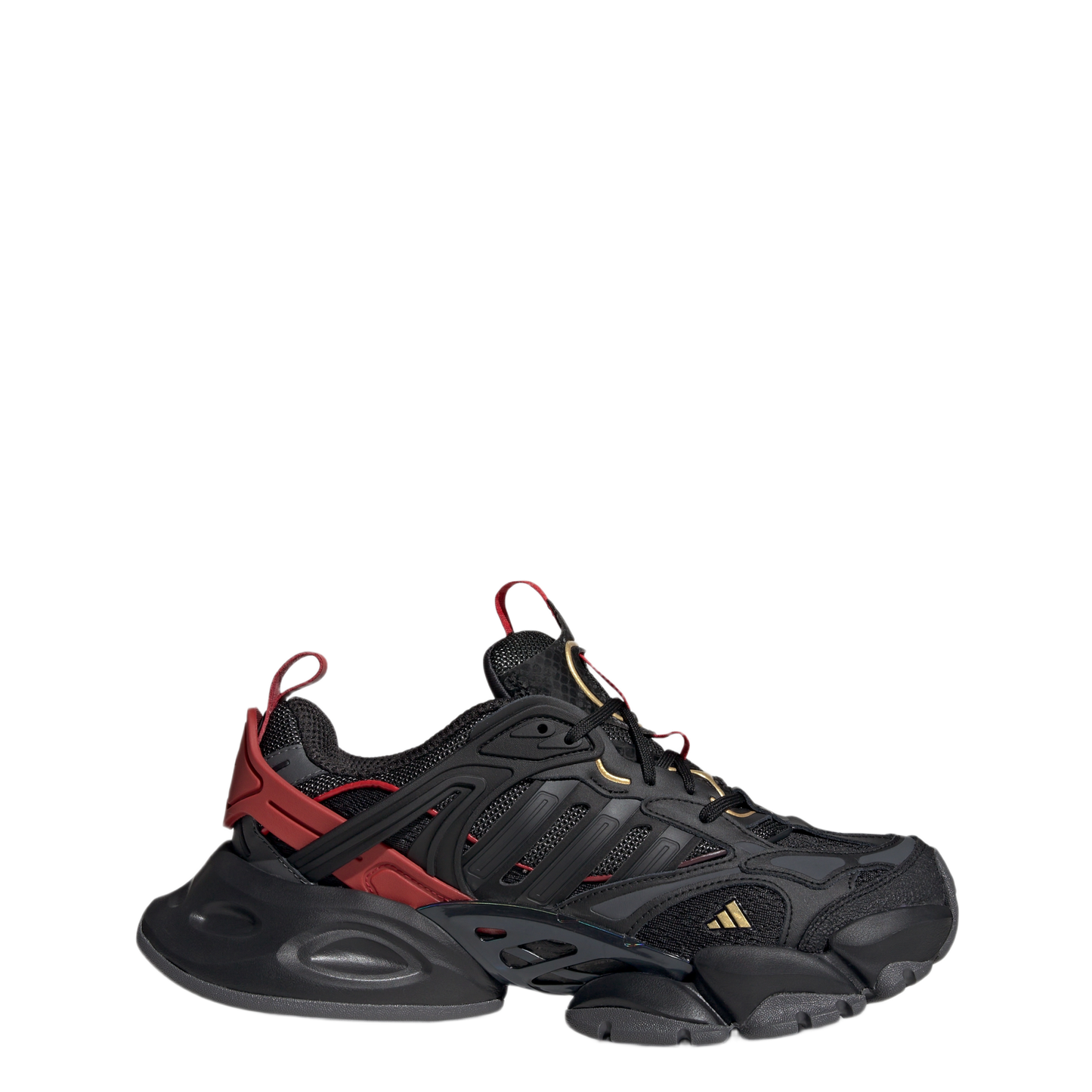 adidas XLG Runner Deluxe Black Gold Metallic Red
