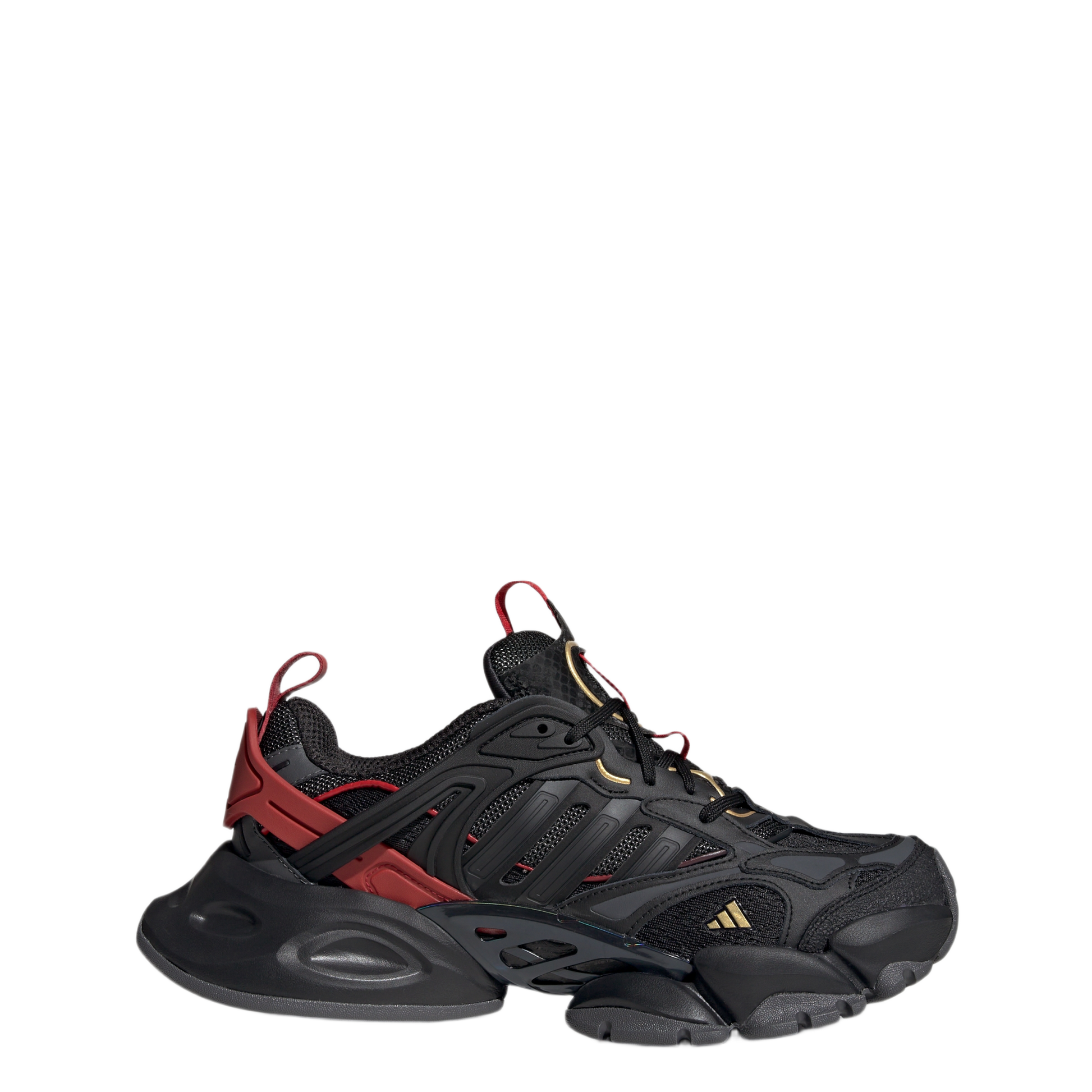 adidas XLG Runner Deluxe Black Gold Metallic Red