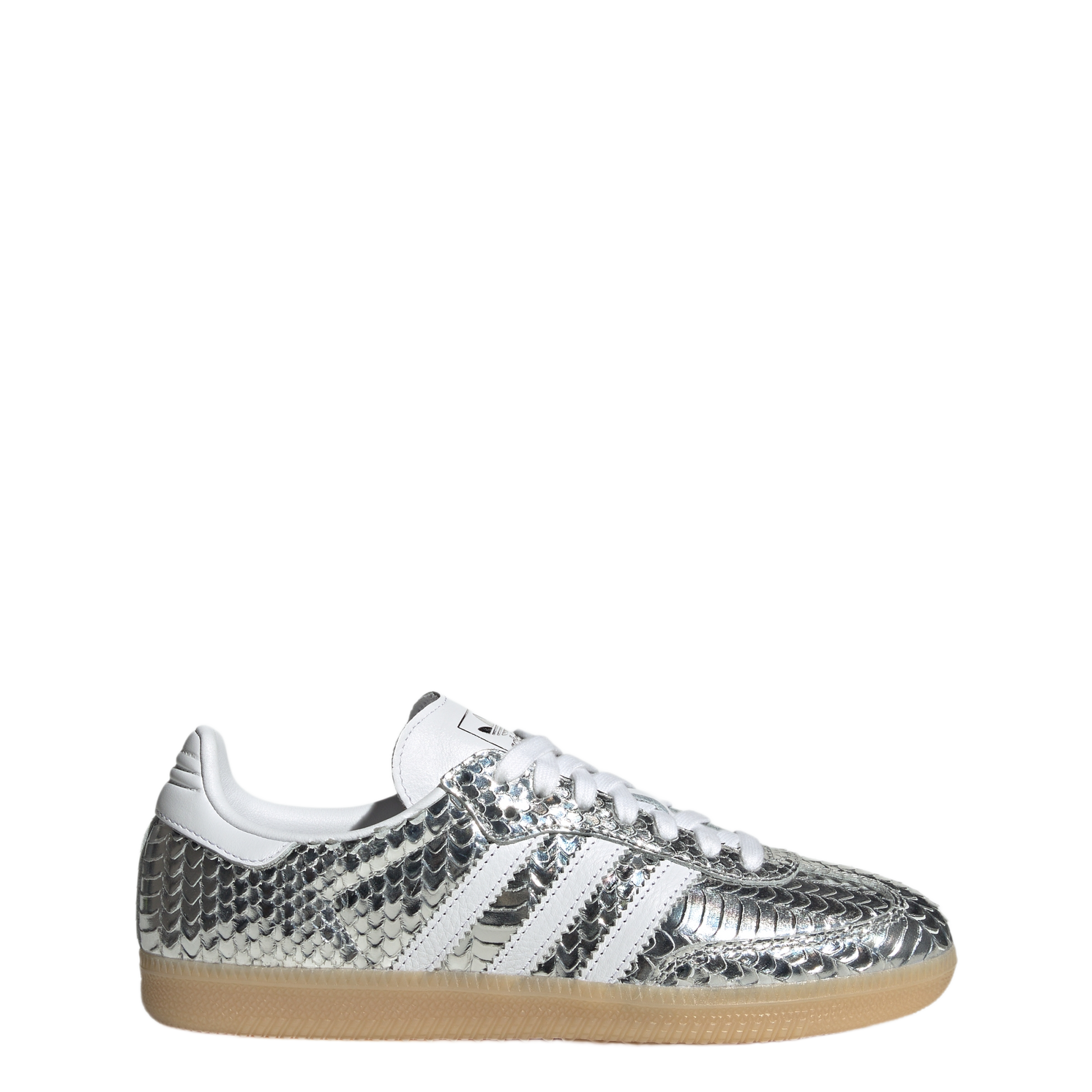 adidas Samba OG Patent Snakeskin Silver Metallic (Women's)
