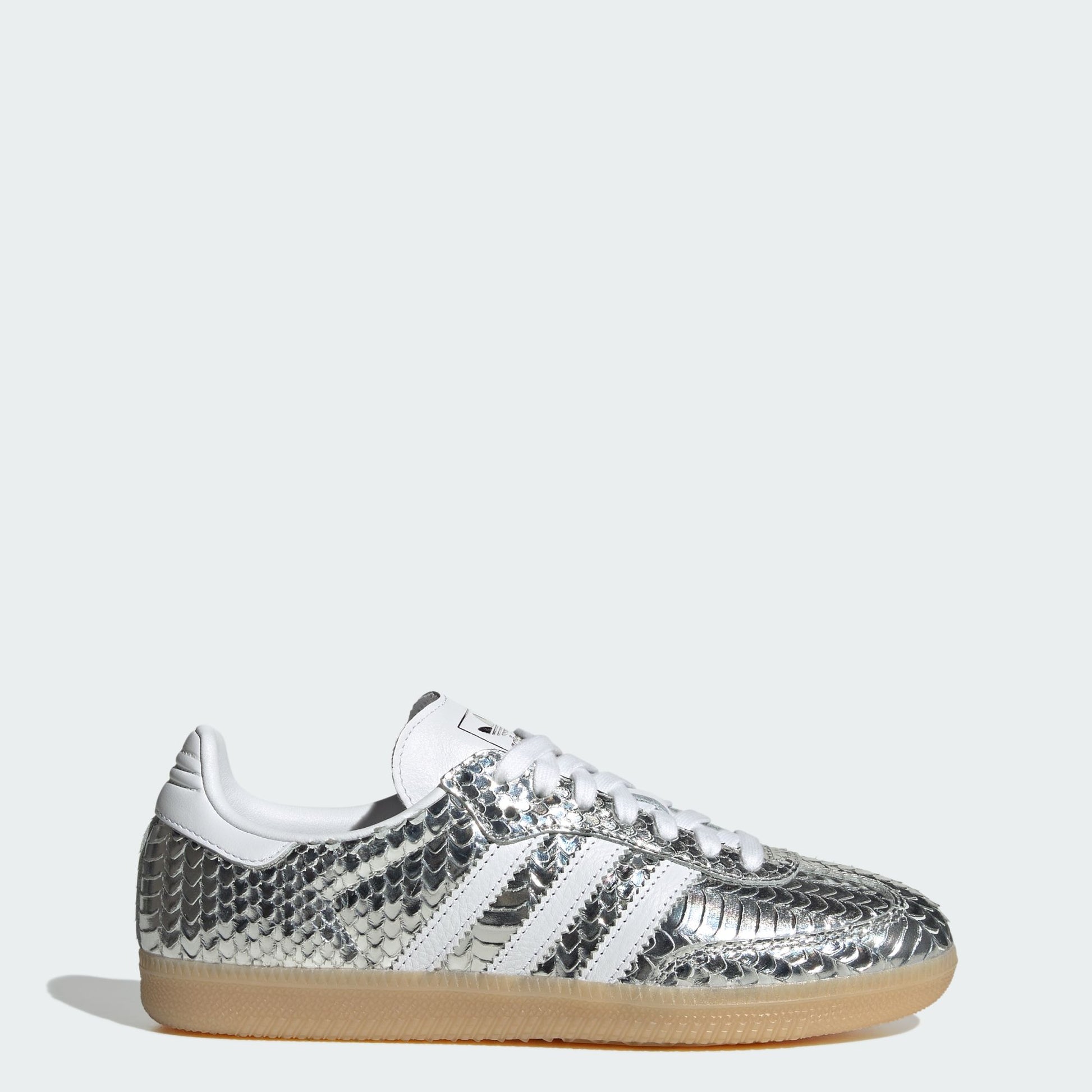 adidas Samba OG Patent Snakeskin Silver Metallic (Women's)