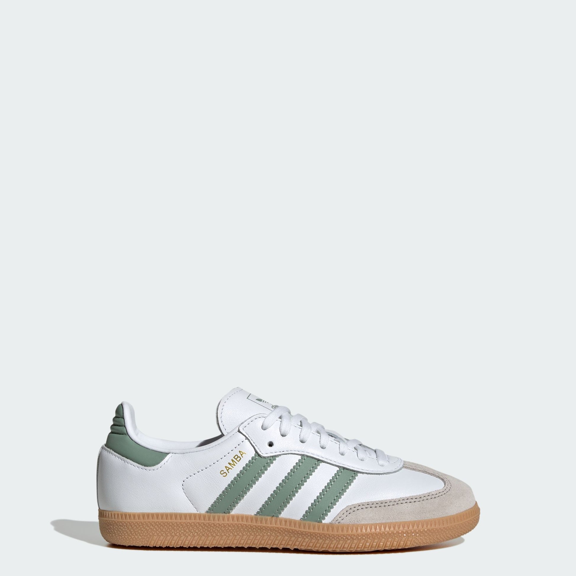 adidas Samba OG Cloud White Silver Green (GS)