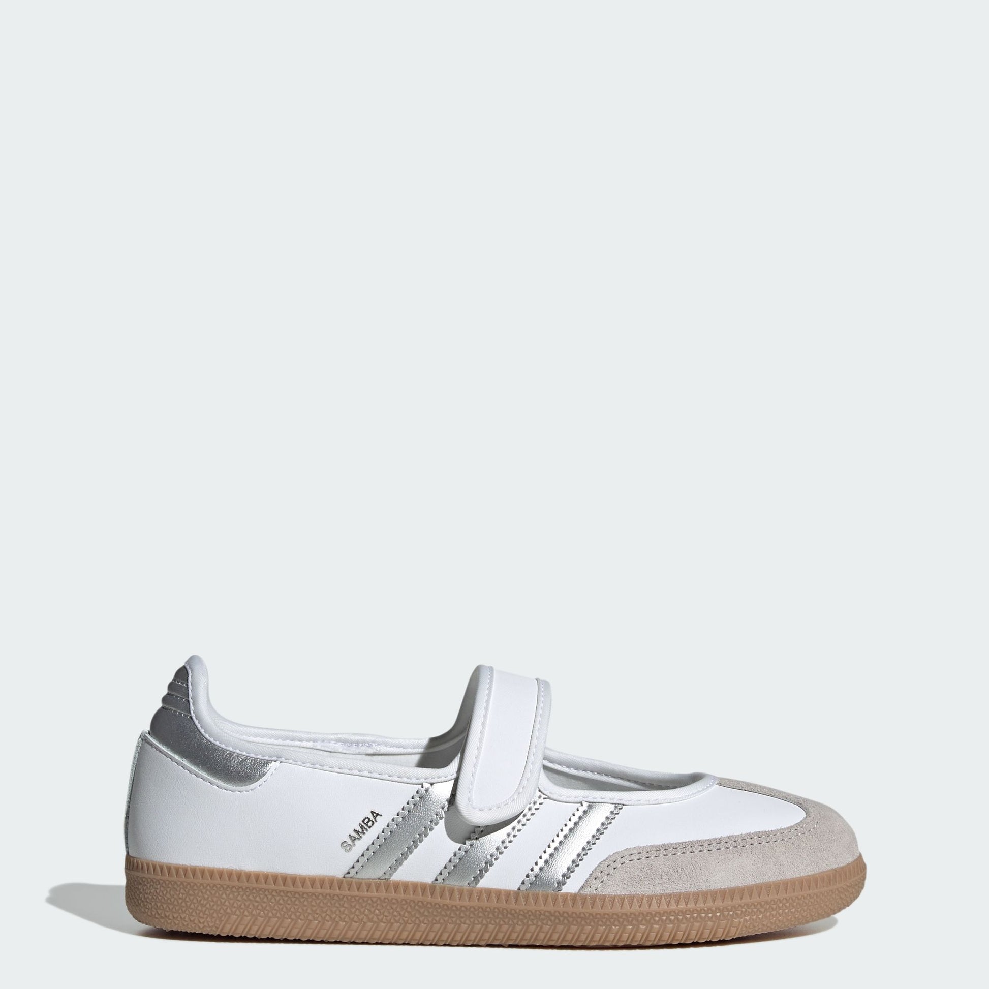 adidas Samba Jane White Silver Metallic (Women's)