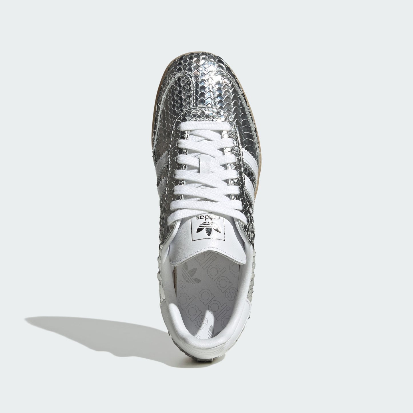 adidas Samba OG Patent Snakeskin Silver Metallic (Women's)