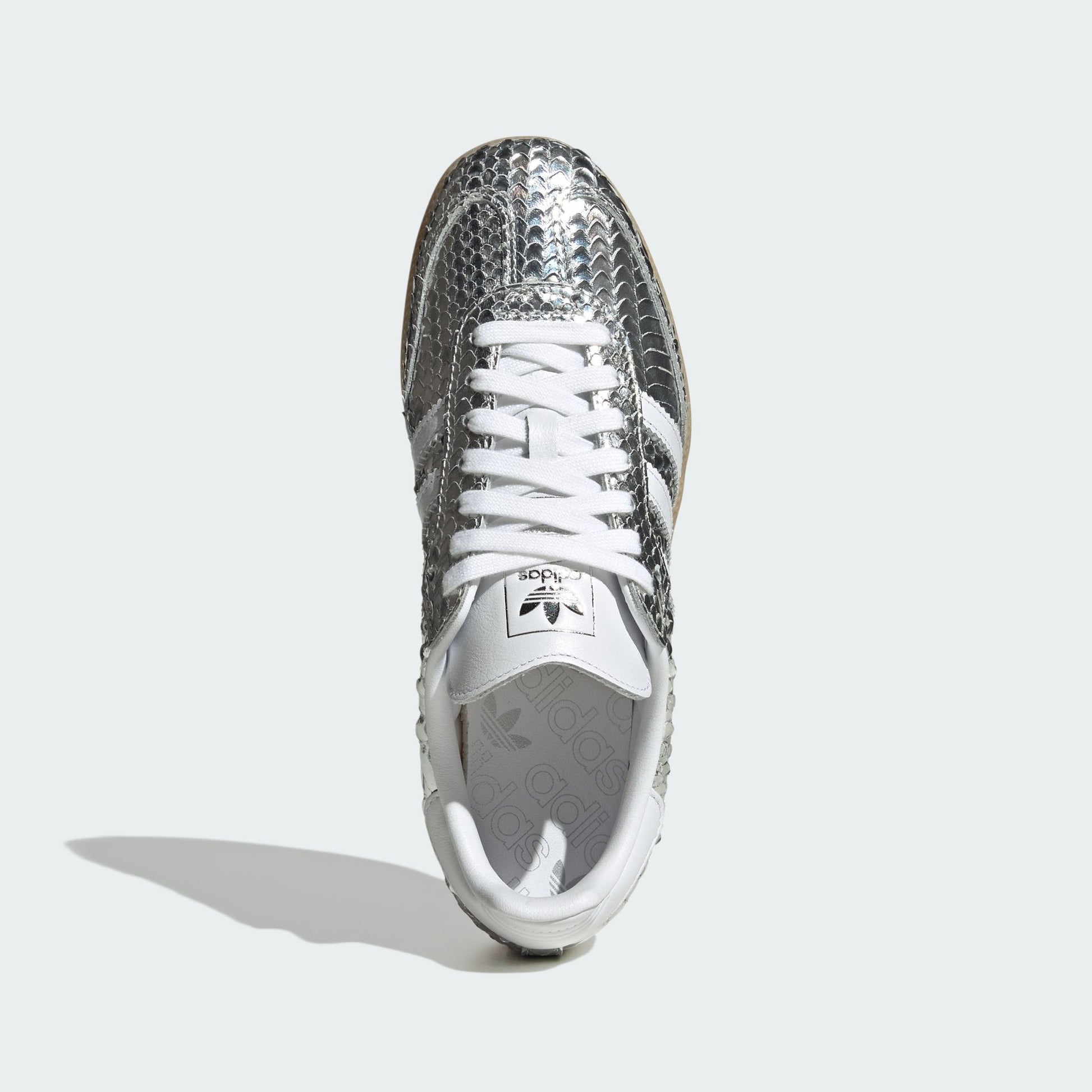 adidas Samba OG Patent Snakeskin Silver Metallic (Women's)