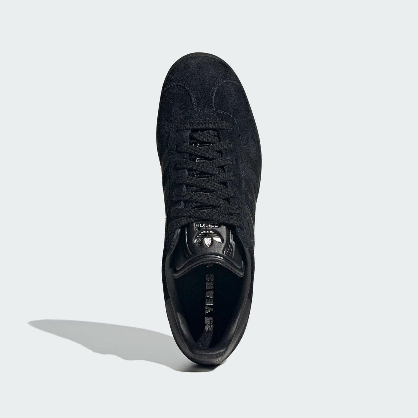 adidas Gazelle All Black Silver Metallic