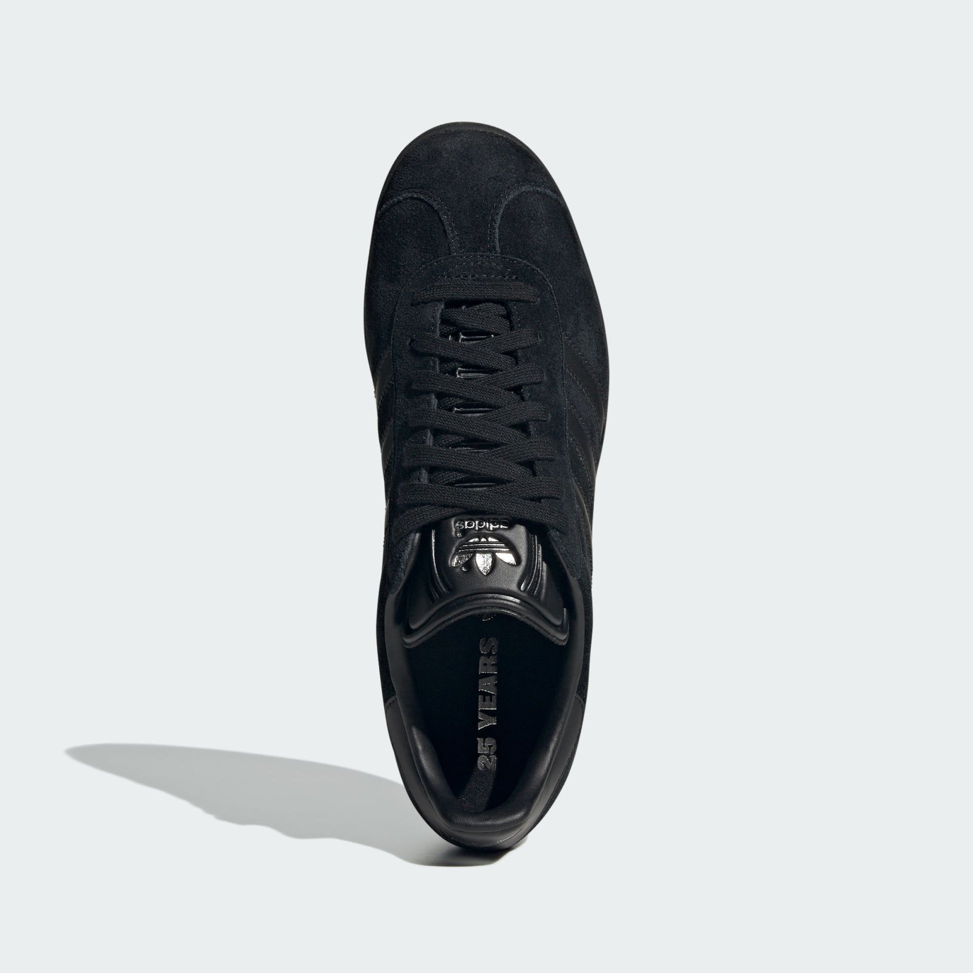 adidas Gazelle All Black Silver Metallic