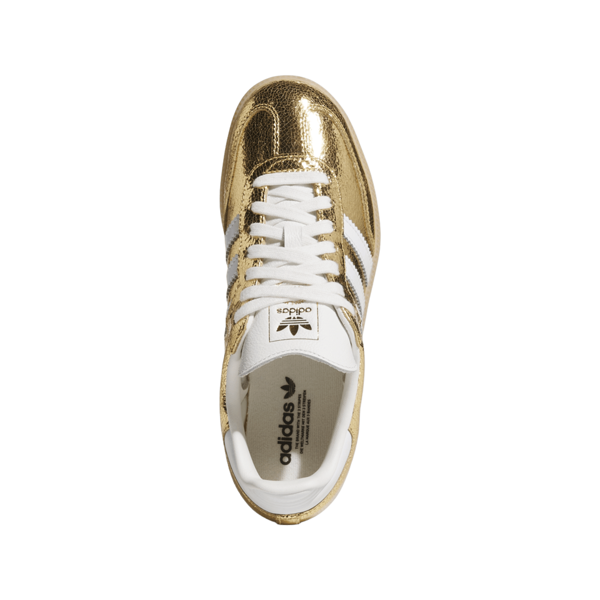 adidas Samba OG Gold Metallic Cracked Leather (Women's)