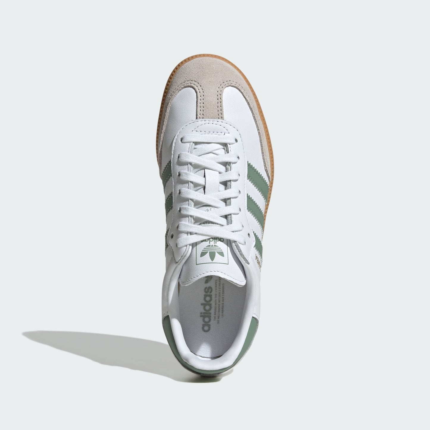 adidas Samba OG Cloud White Silver Green (GS)