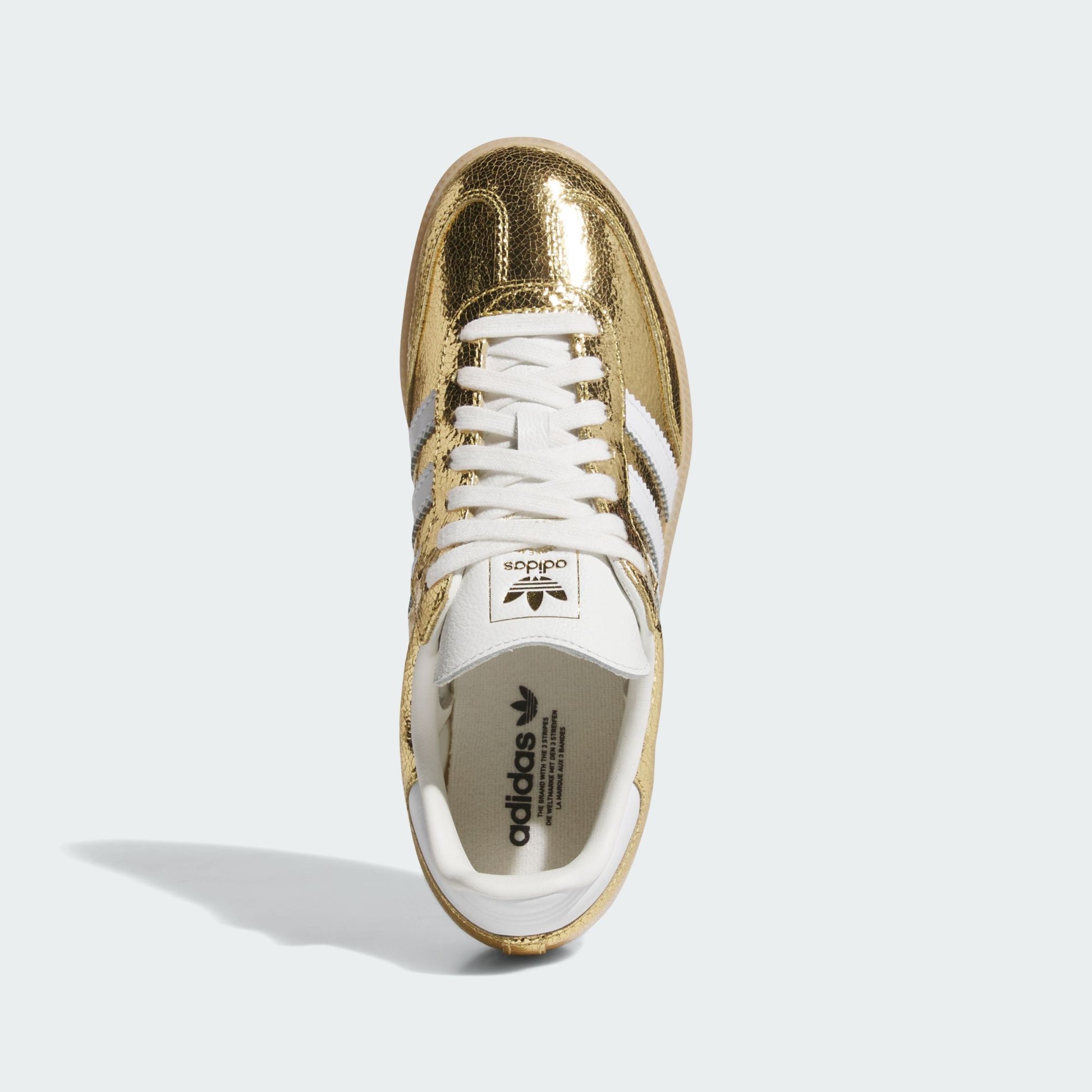 adidas Samba OG Gold Metallic Cracked Leather (Women's)