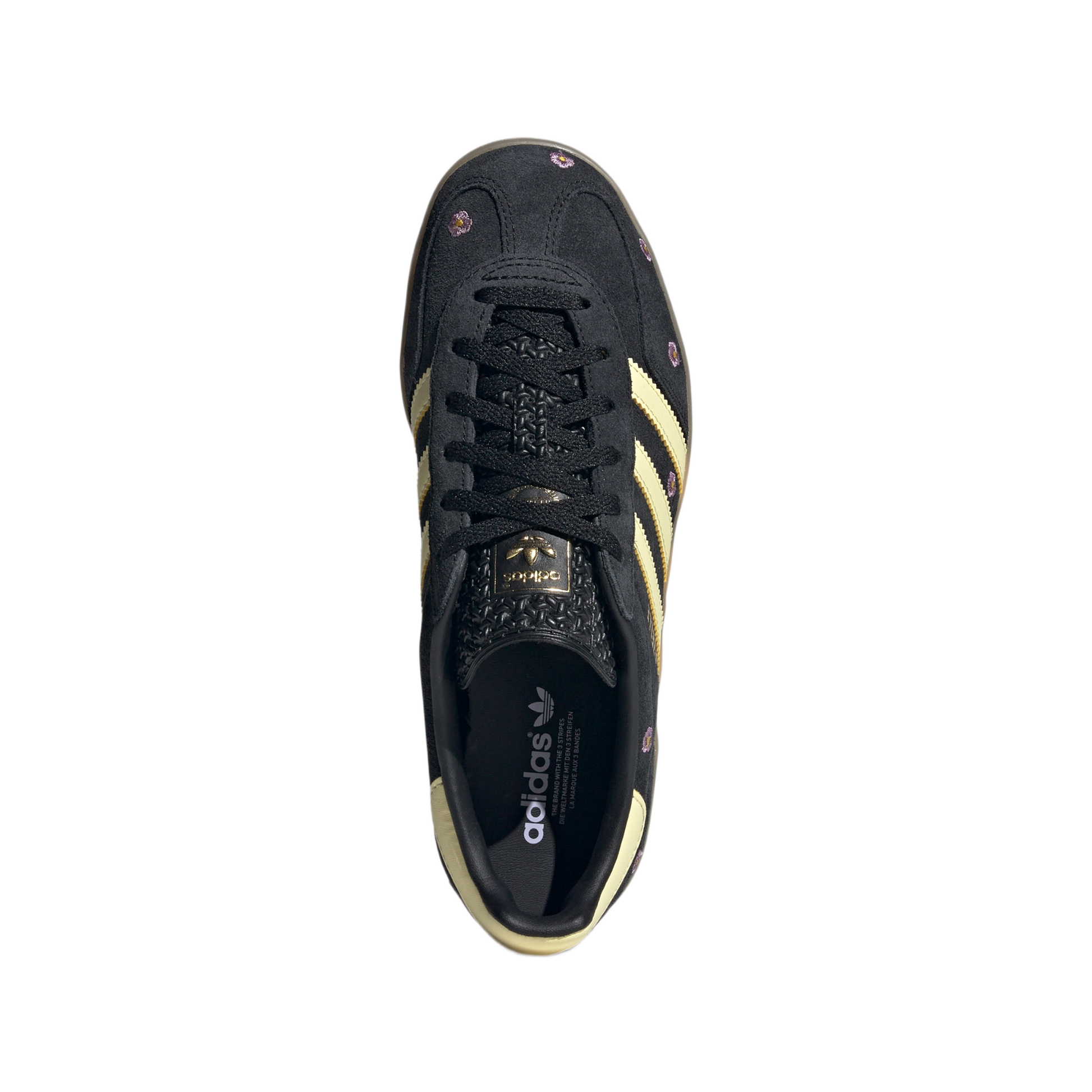 adidas Gazelle Indoor Core Black Almost Yellow Floral (Women's)