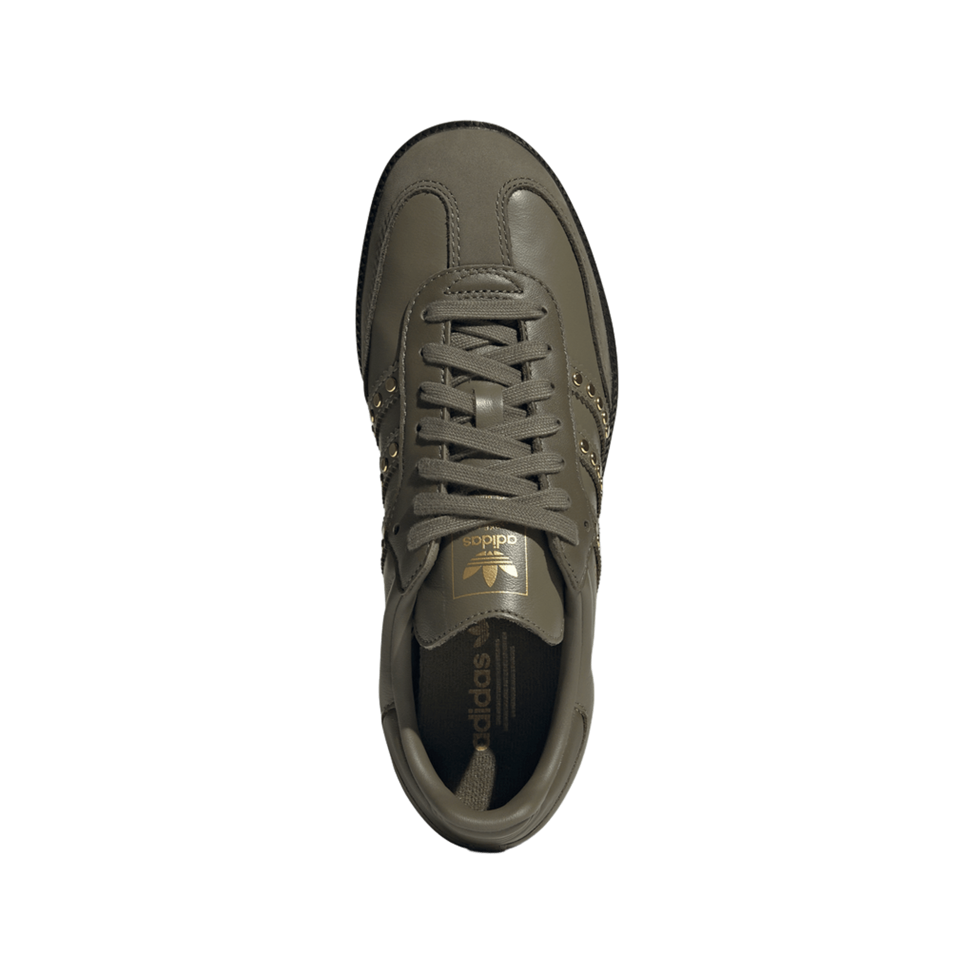 adidas Samba OG Studded Stripes Dark Khaki Black (Women's)