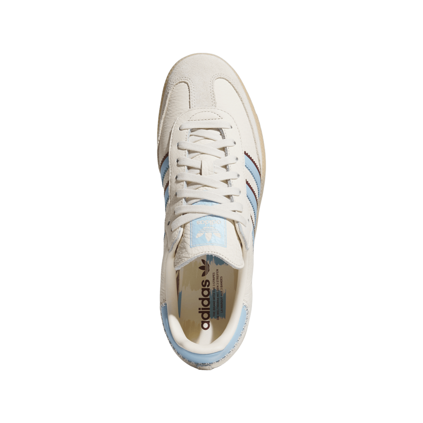 adidas Samba OG Wonder White Clear Sky Shadow Red