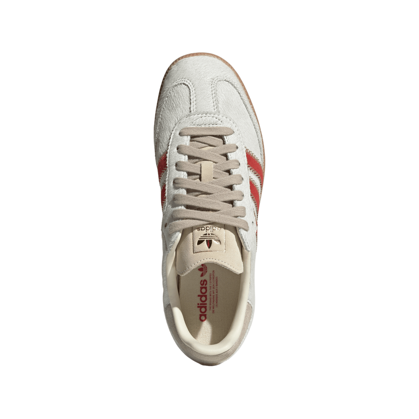 adidas Samba OG Pony Hair Wonder Beige Better Scarlet (Women's)