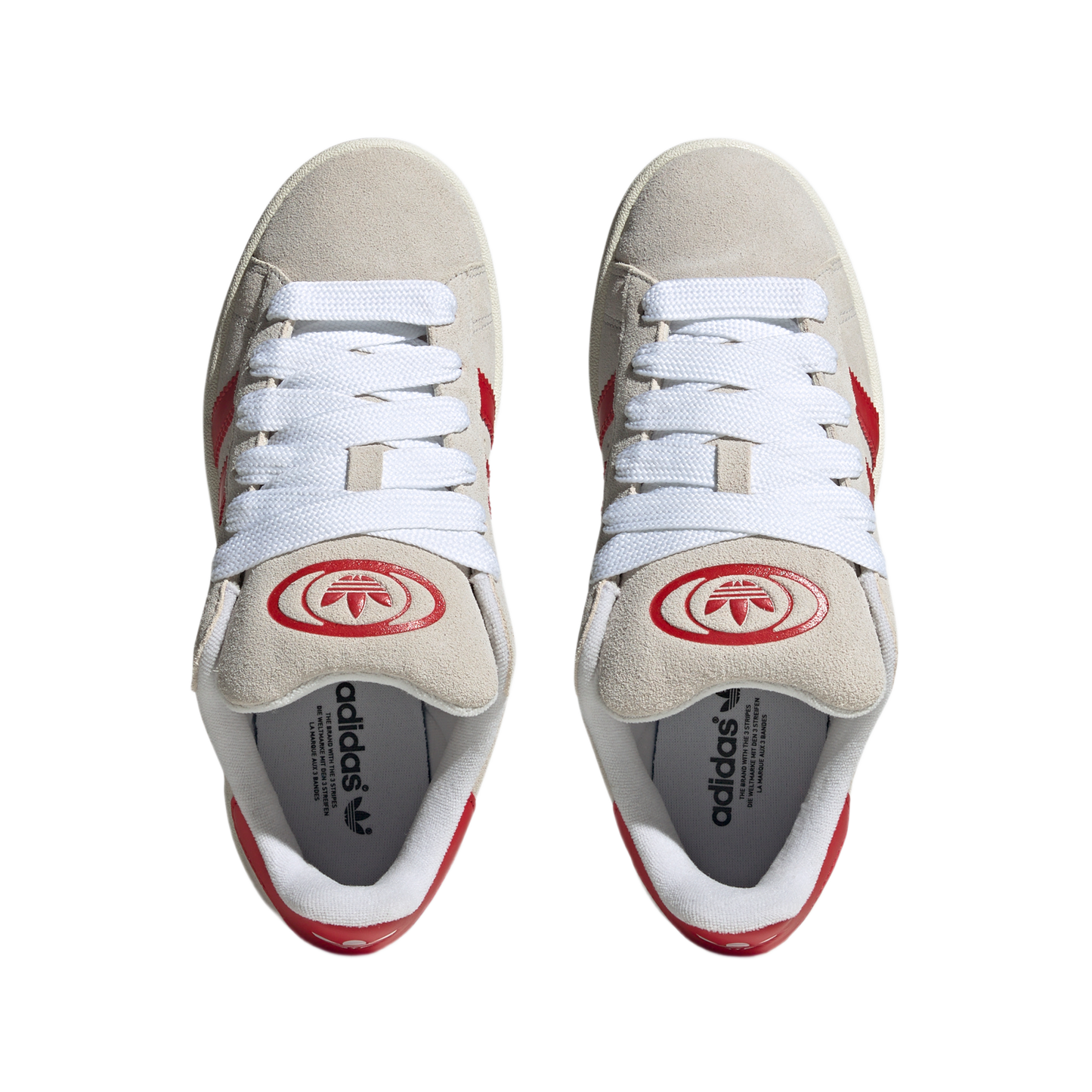 adidas Campus 00s Crystal White Better Scarlet (Women's)