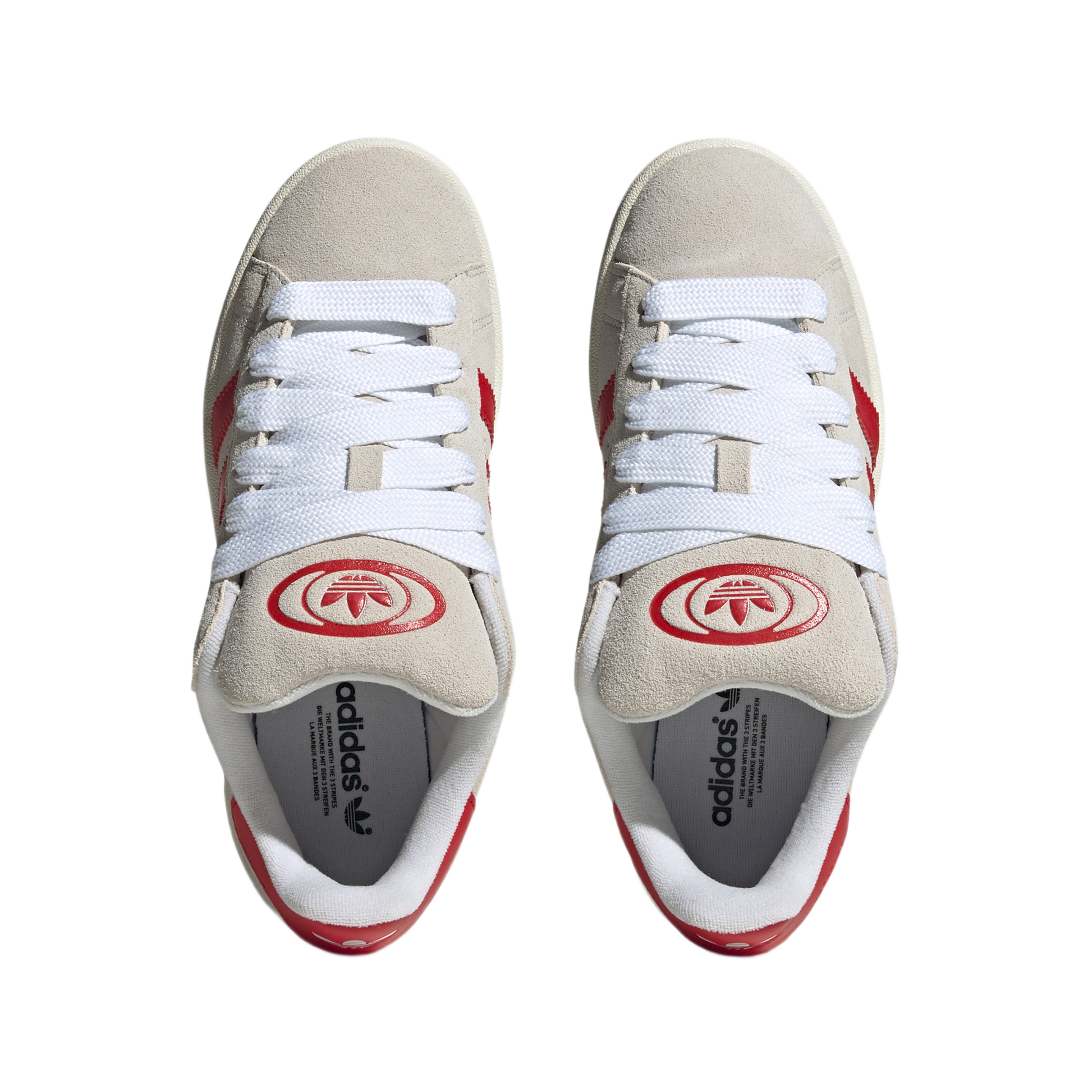 adidas Campus 00s Crystal White Better Scarlet (Women's)