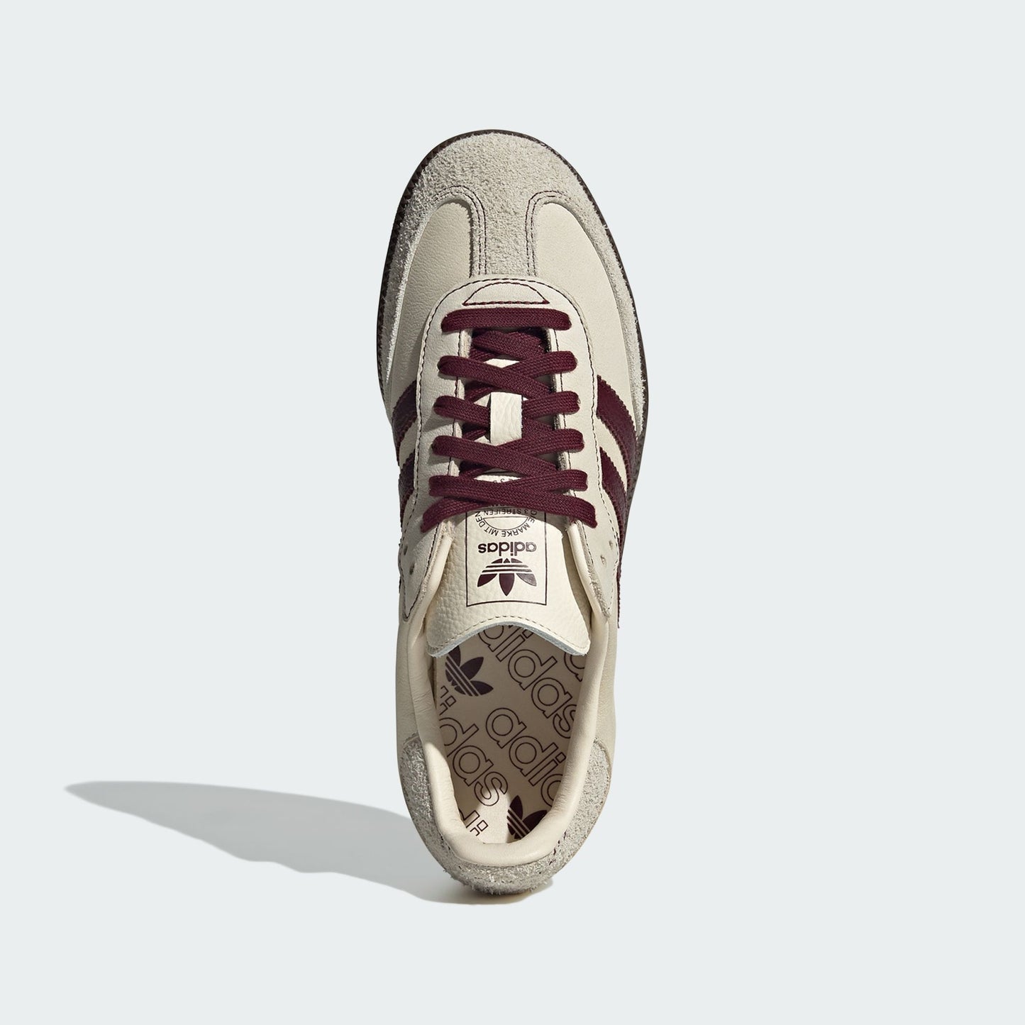 adidas Samba OG Wonder White Maroon (Women's)