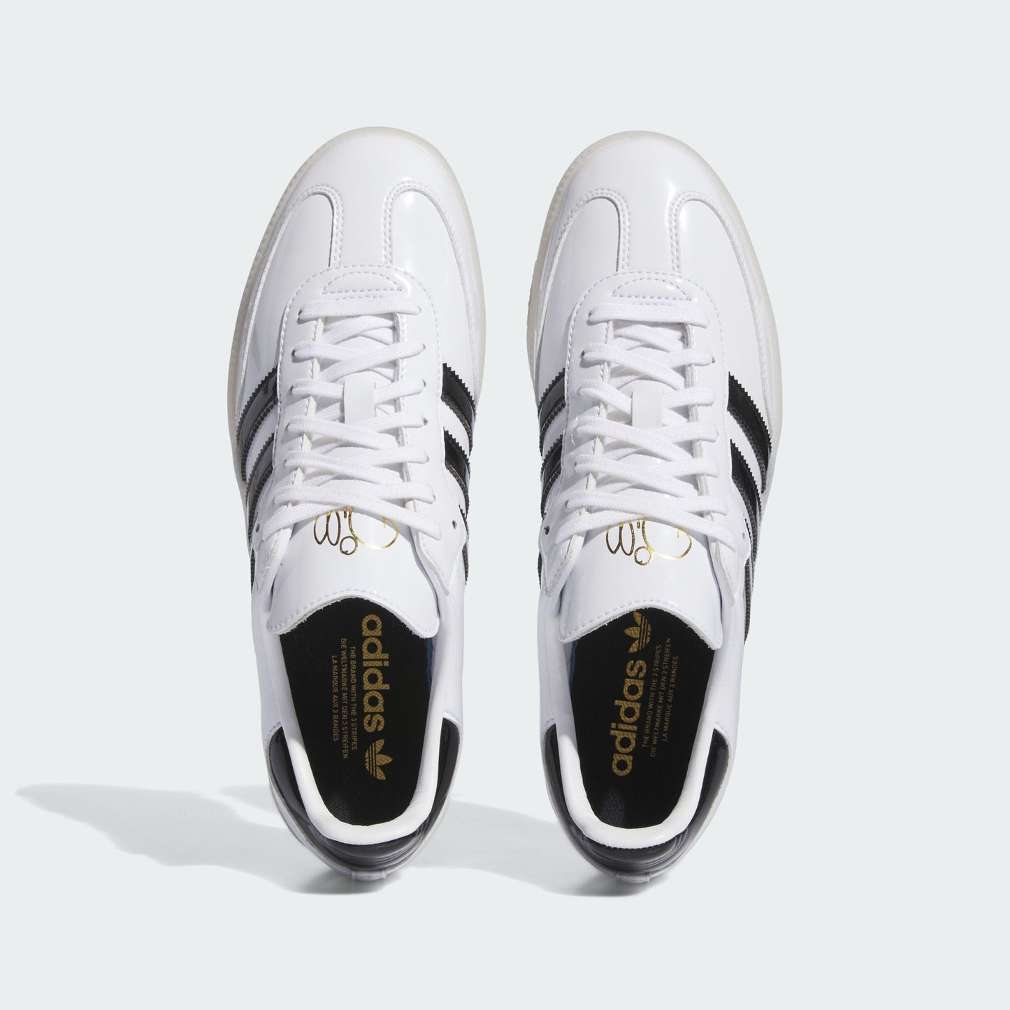 adidas Samba Jason Dill White Black Patent