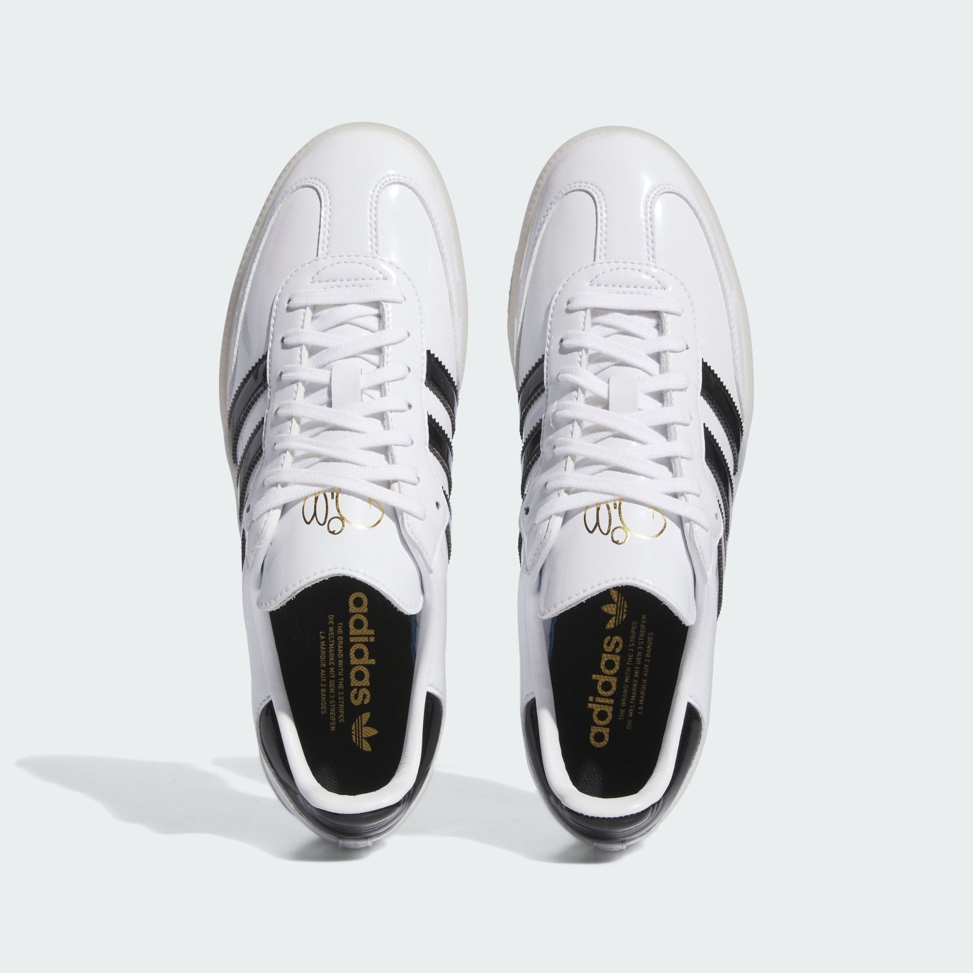 adidas Samba Jason Dill White Black Patent
