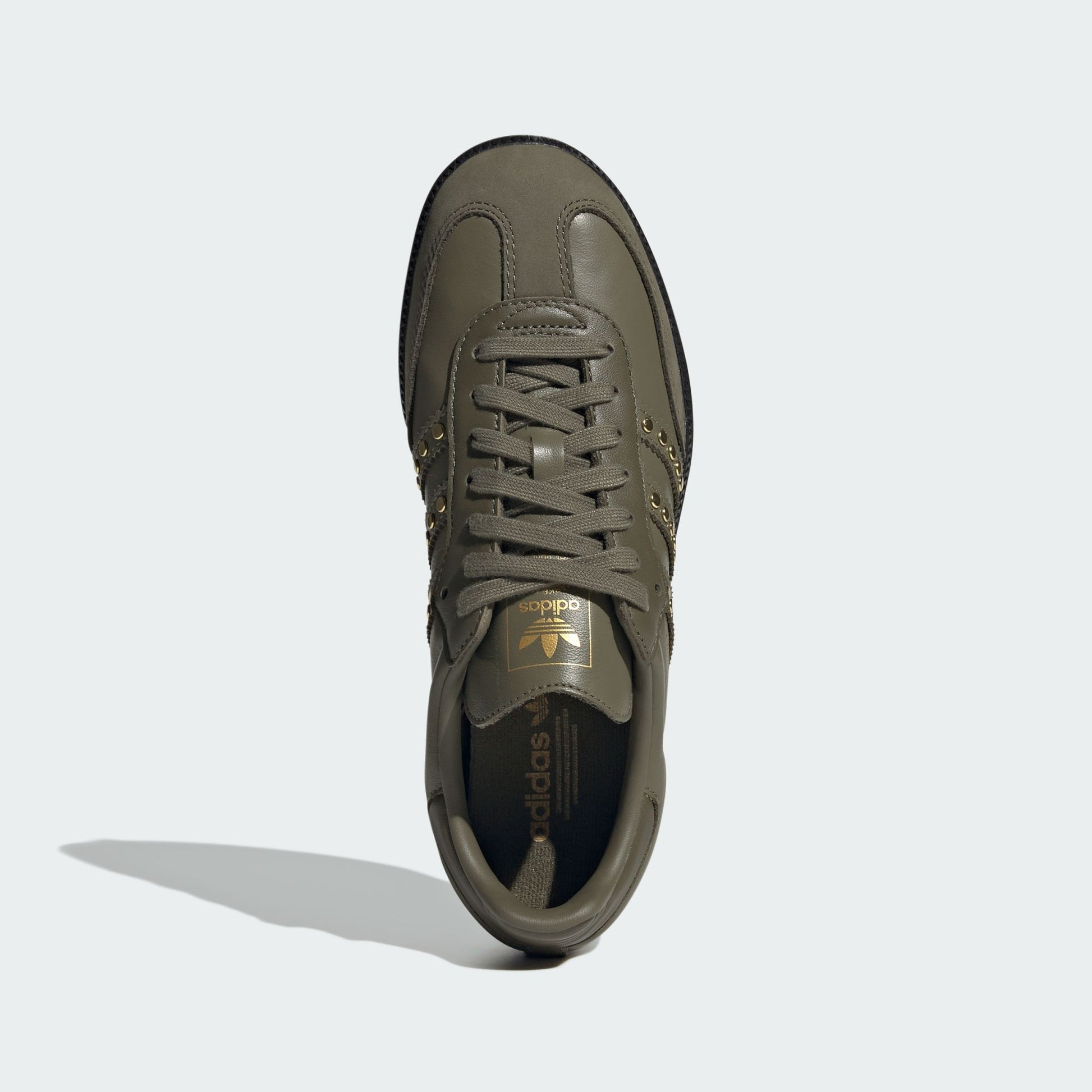 adidas Samba OG Studded Stripes Dark Khaki Black (Women's)