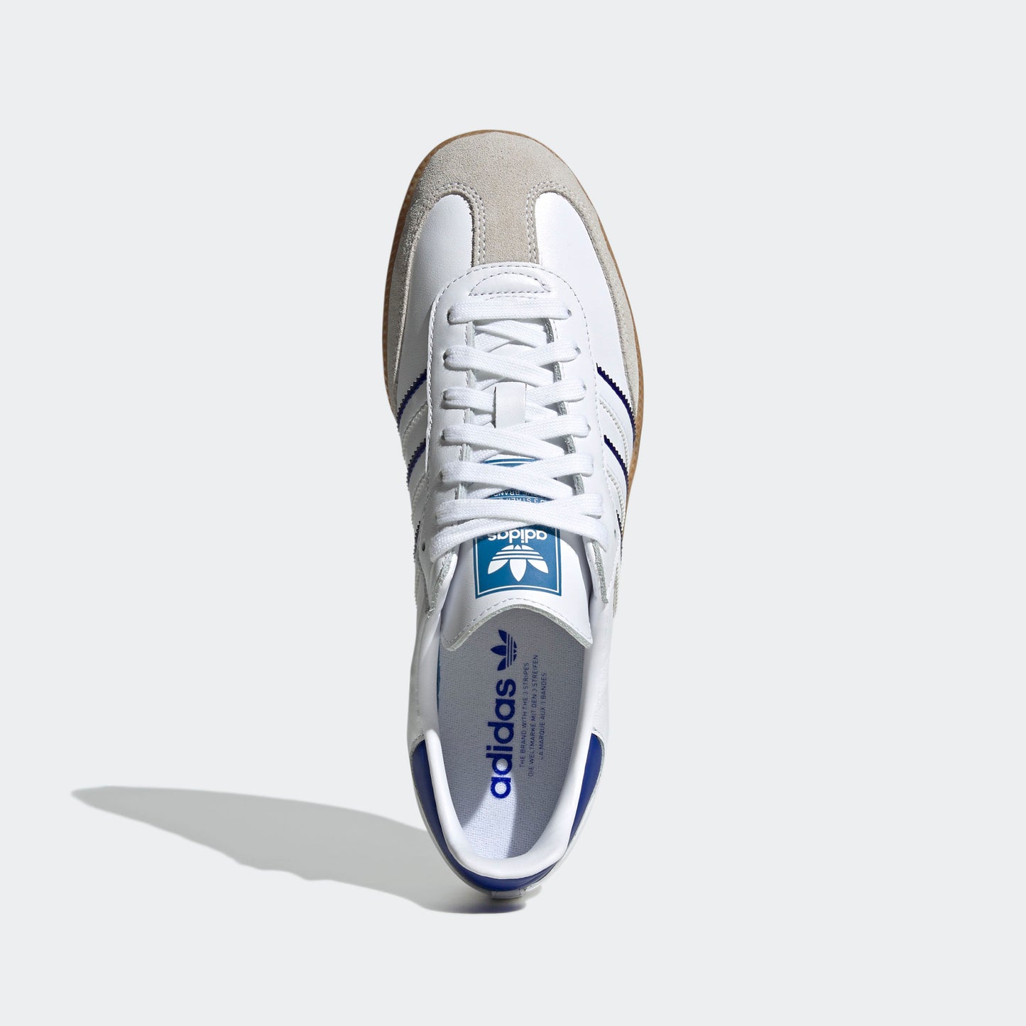 adidas Samba Leather Cloud White Lucid Blue