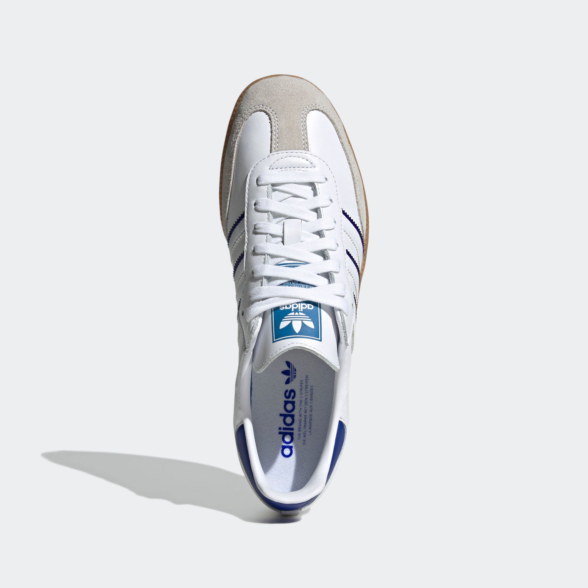 adidas Samba Leather Cloud White Lucid Blue