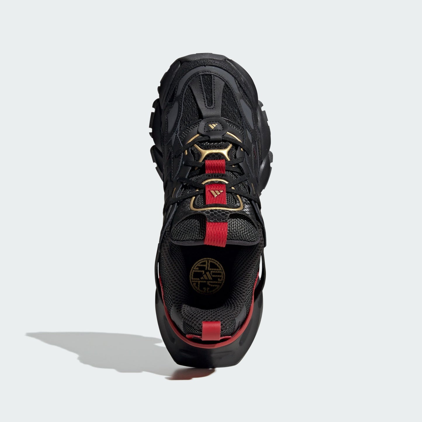 adidas XLG Runner Deluxe Black Gold Metallic Red