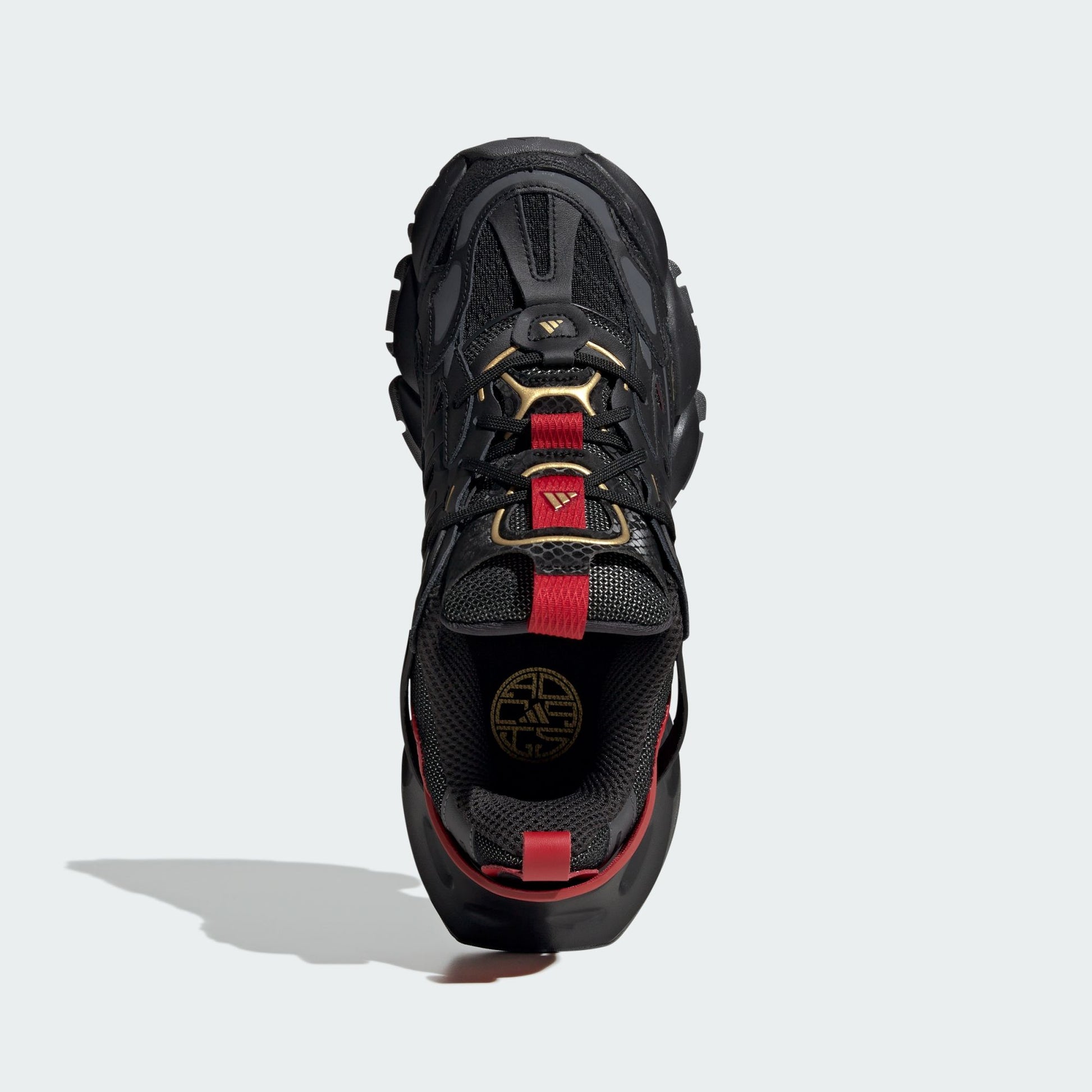 adidas XLG Runner Deluxe Black Gold Metallic Red