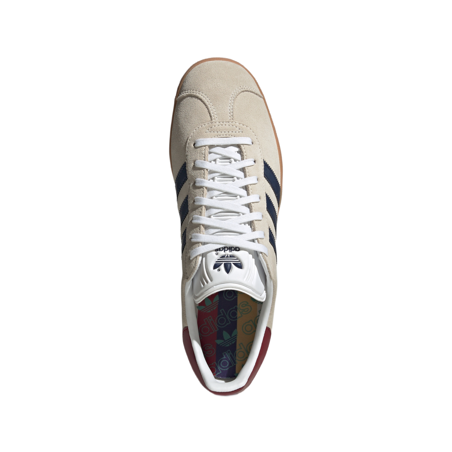 adidas Gazelle Beige Dark Blue Collegiate Burgundy