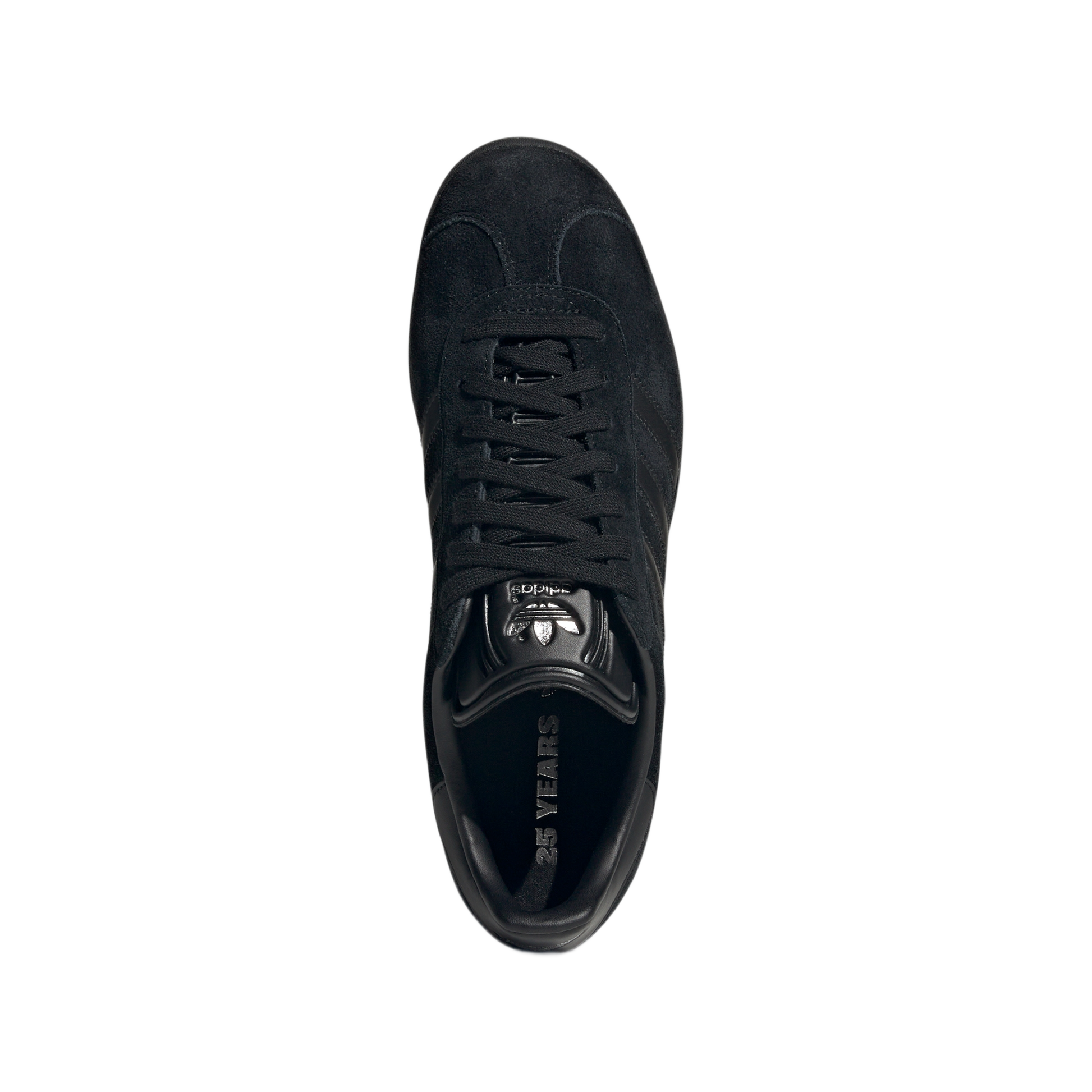 adidas Gazelle All Black Silver Metallic