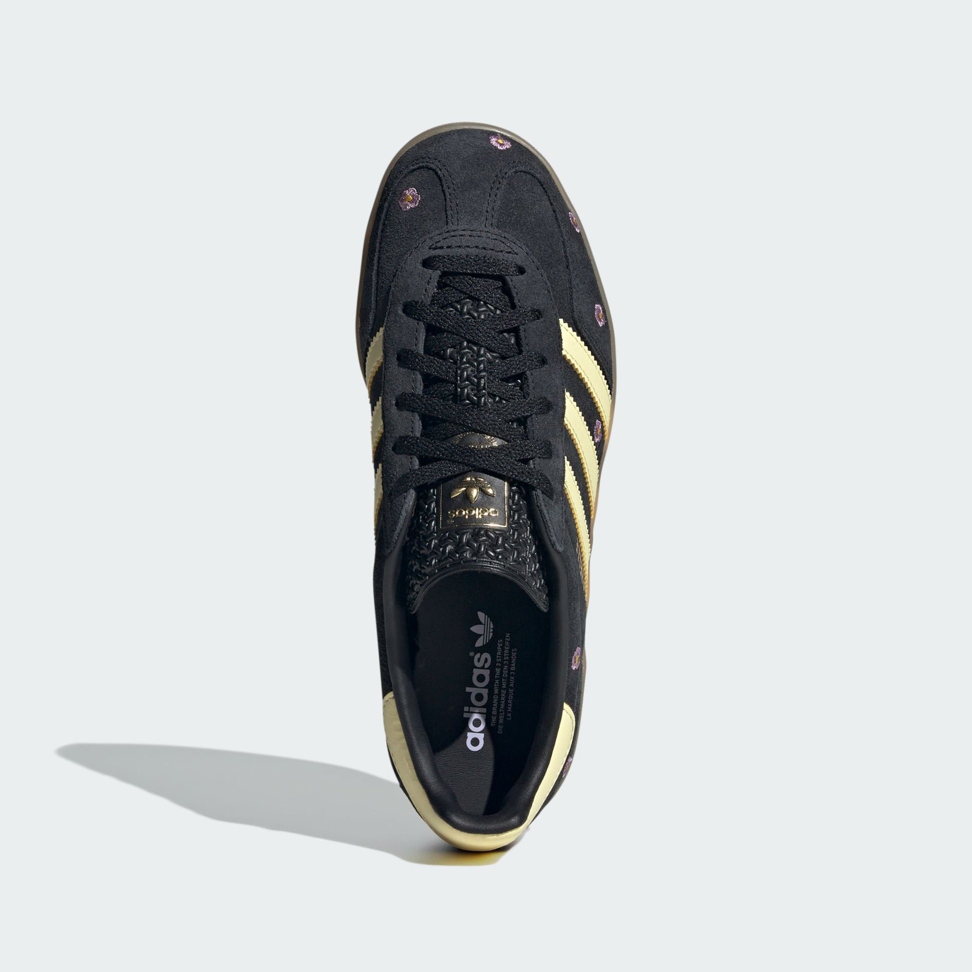 adidas Gazelle Indoor Core Black Almost Yellow Floral (Women's)