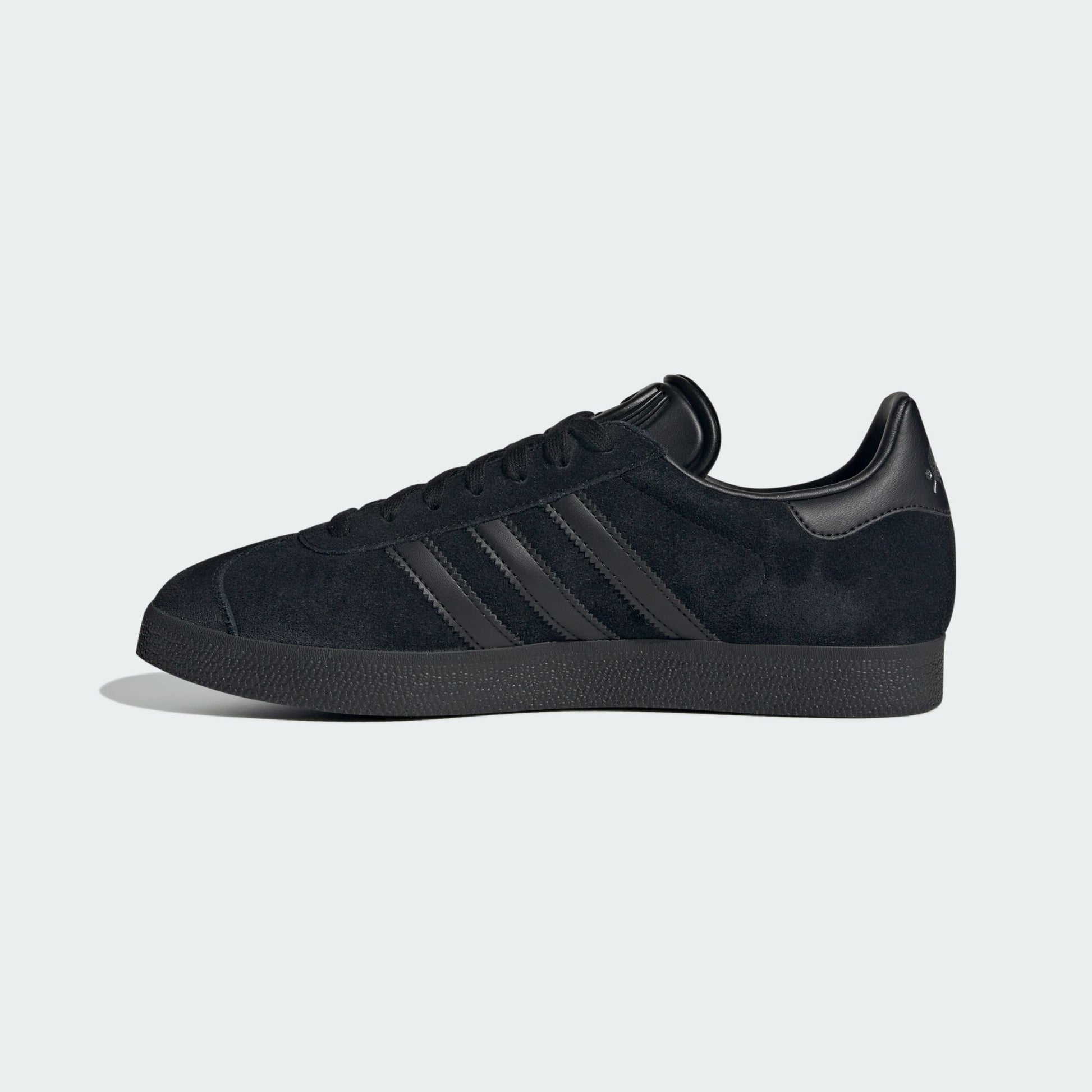 adidas Gazelle All Black Silver Metallic