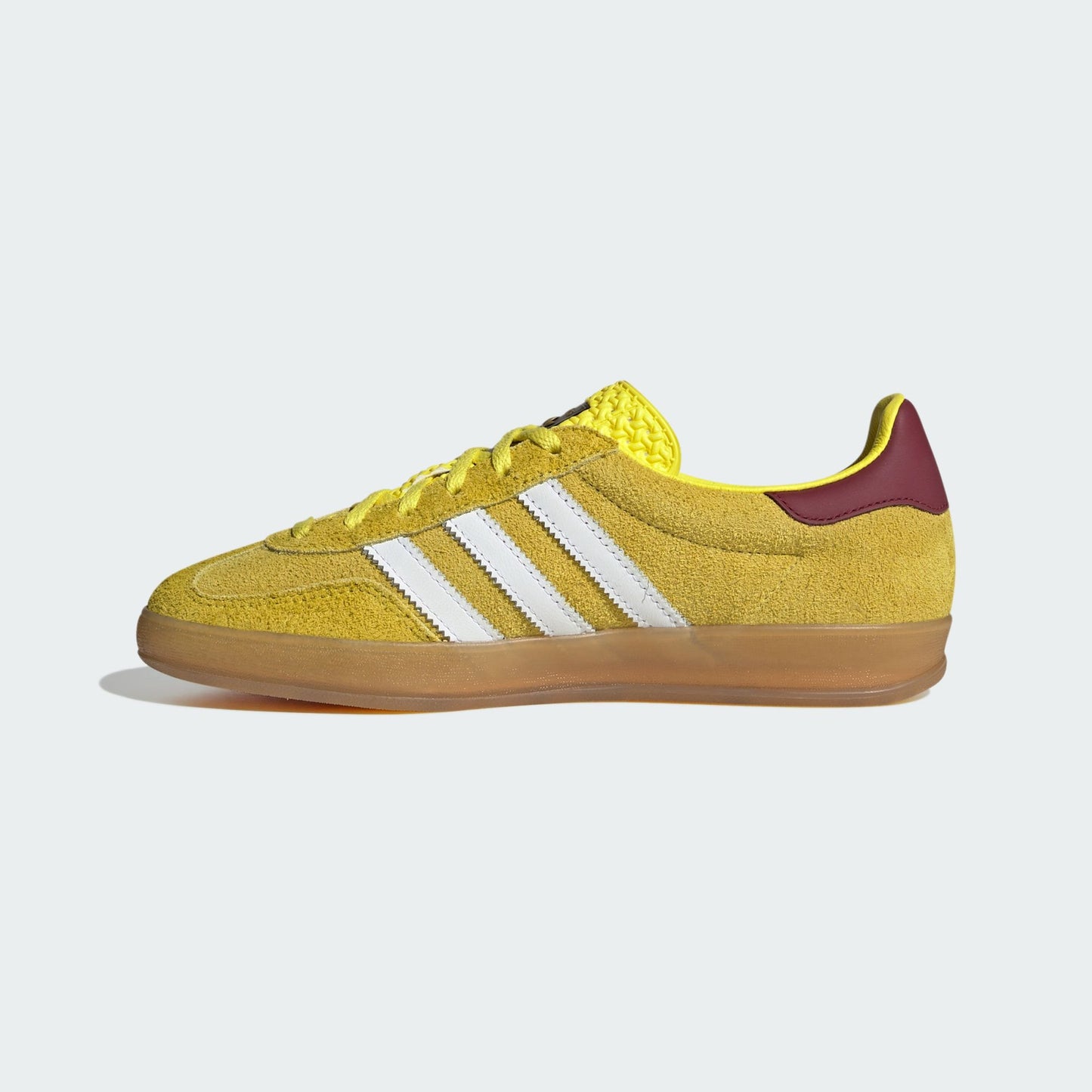 adidas Gazelle Indoor Bright Yellow Collegiate Burgundy (Women's)