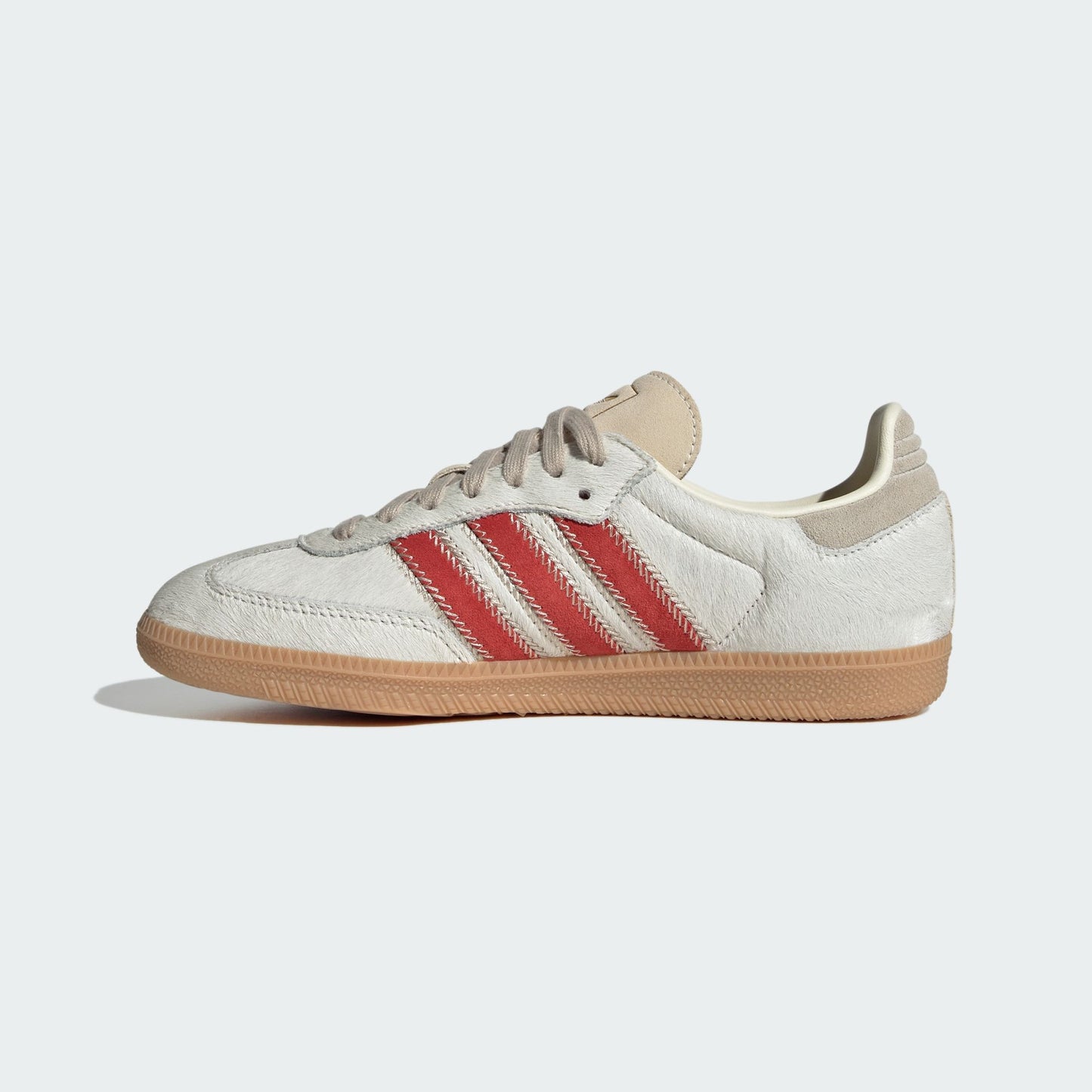 adidas Samba OG Pony Hair Wonder Beige Better Scarlet (Women's)