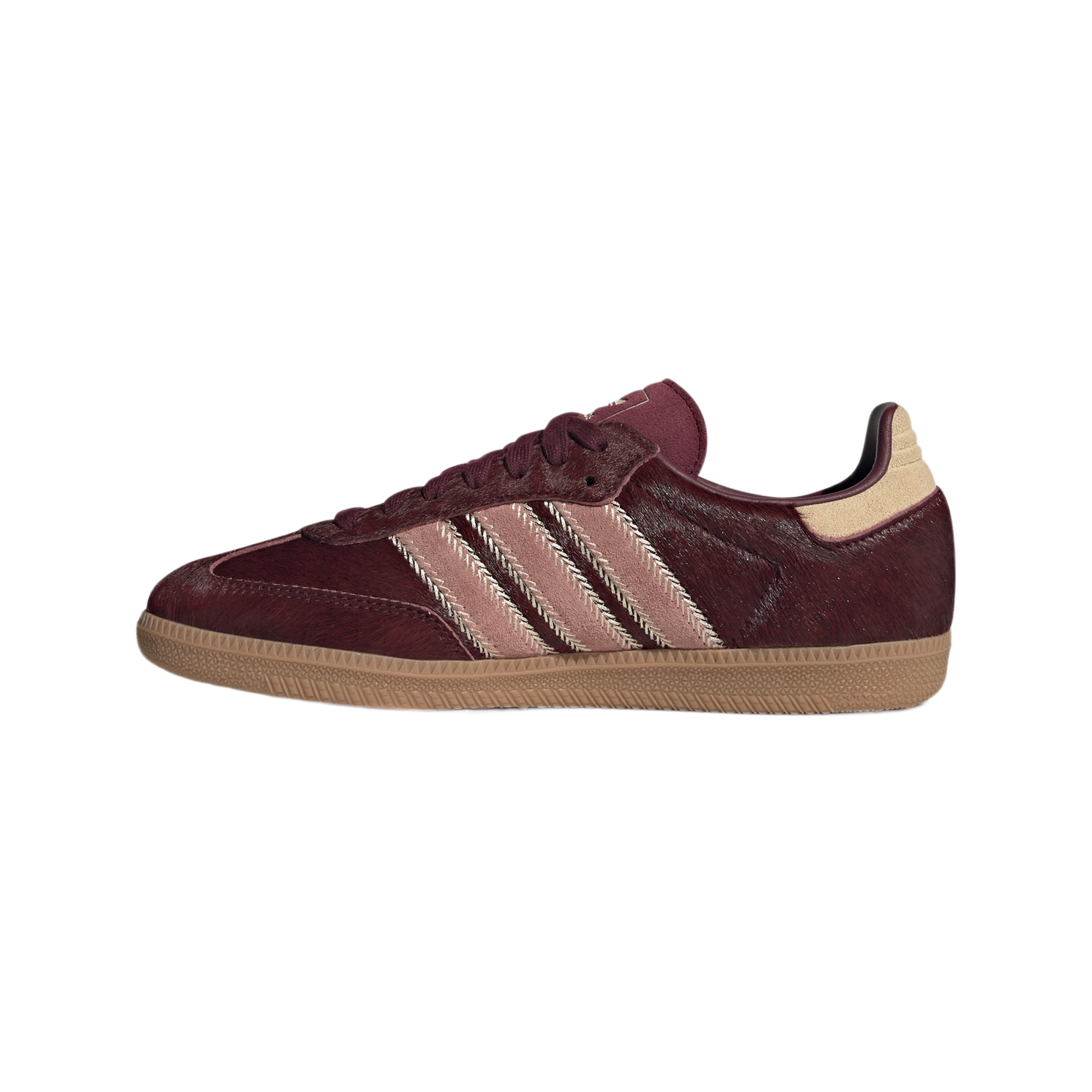 adidas Samba OG Maroon Sand Strata Pony (Women's)