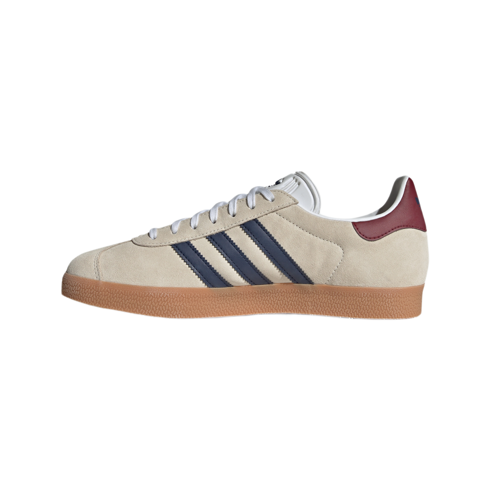 adidas Gazelle Beige Dark Blue Collegiate Burgundy