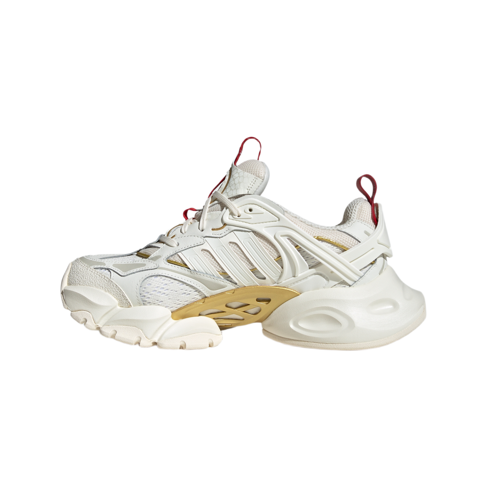 adidas XLG Runner Deluxe Off White Gold Metallic Red