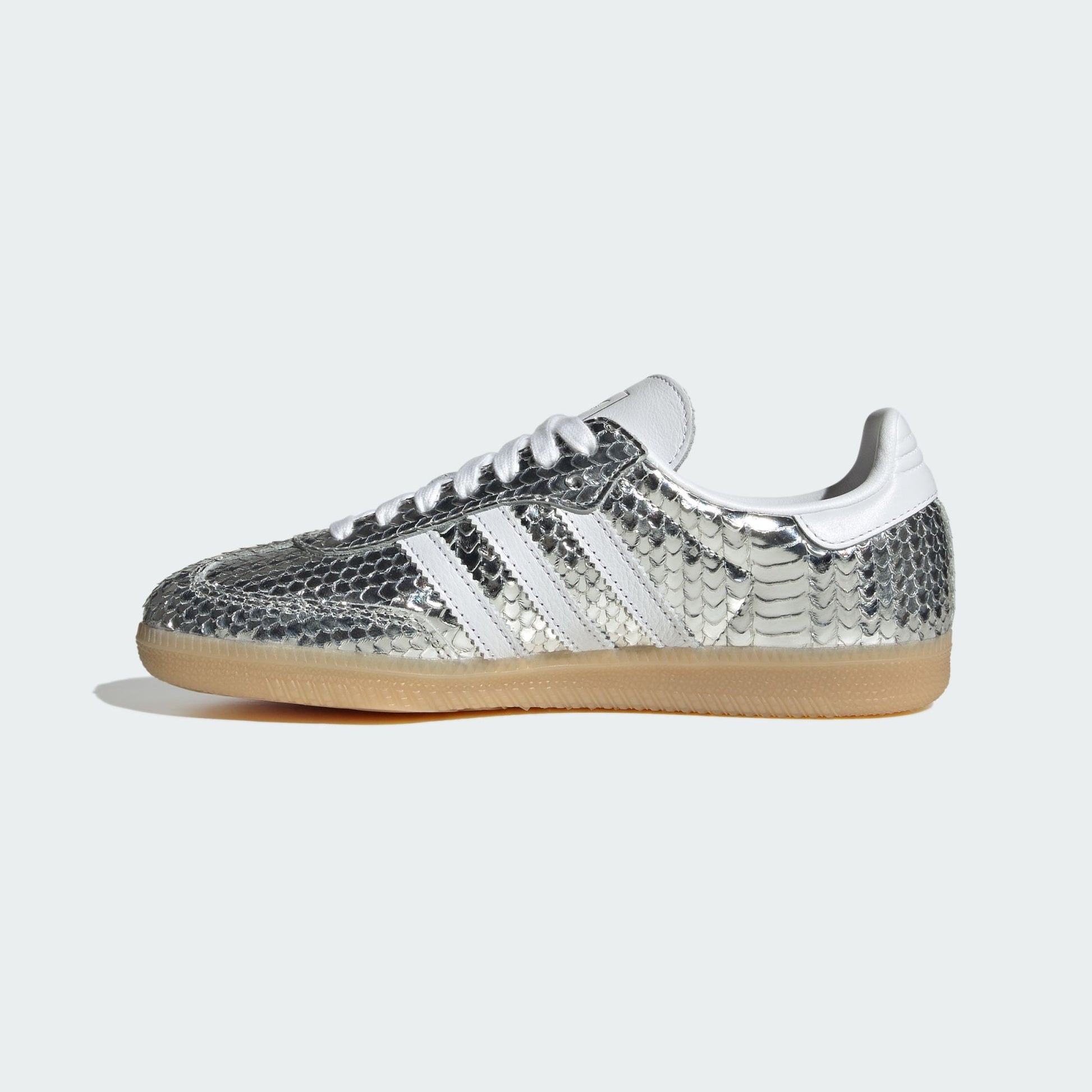 adidas Samba OG Patent Snakeskin Silver Metallic (Women's)