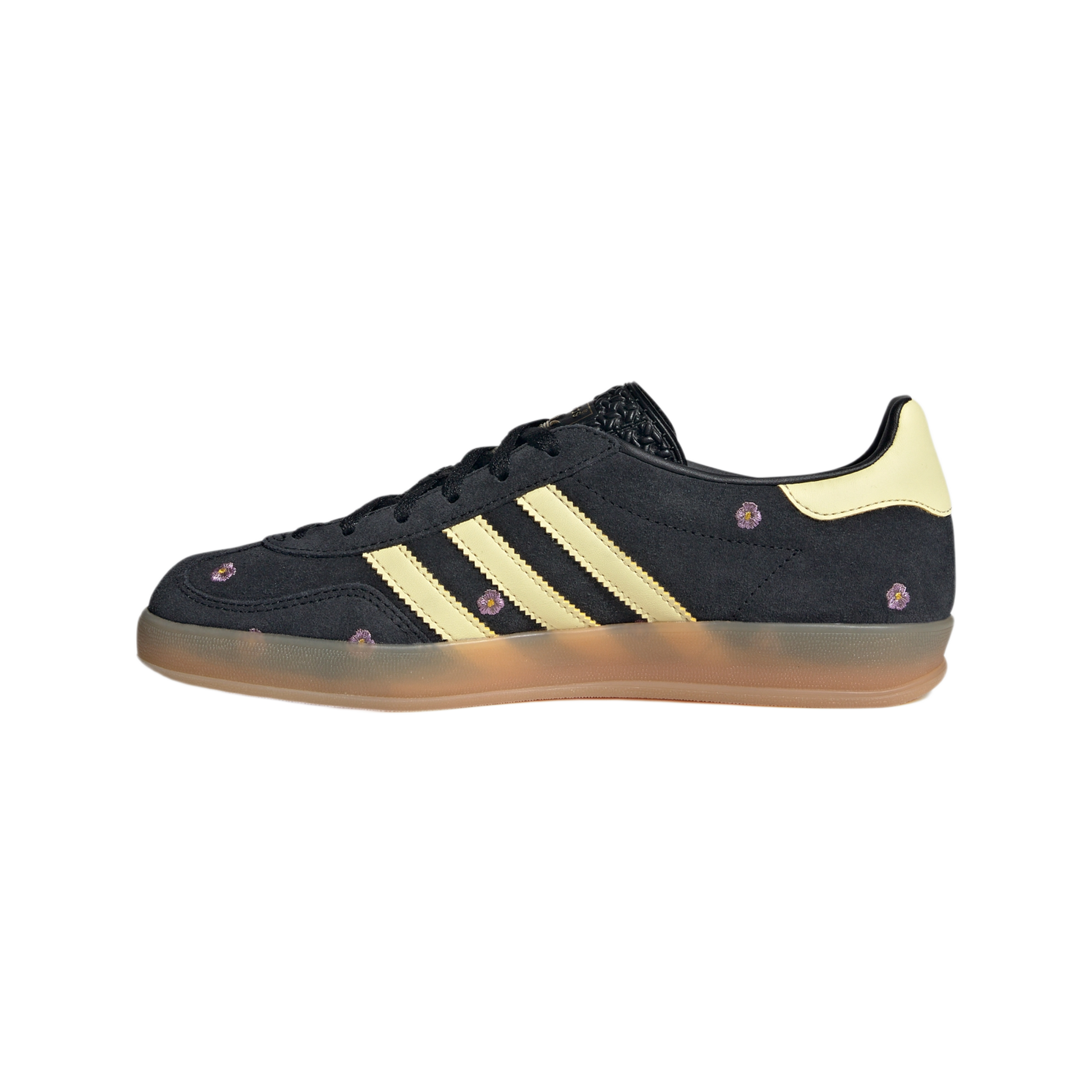 adidas Gazelle Indoor Core Black Almost Yellow Floral (Women's)