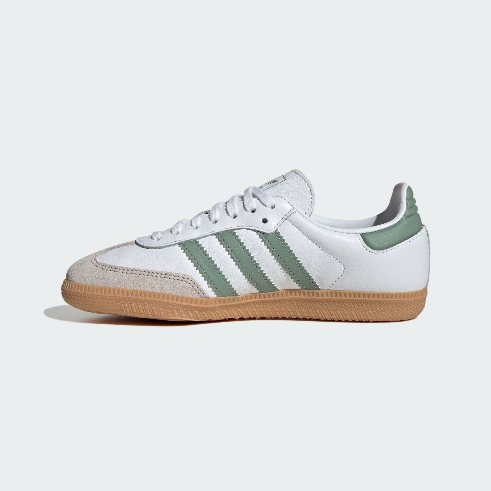 adidas Samba OG Cloud White Silver Green (GS)