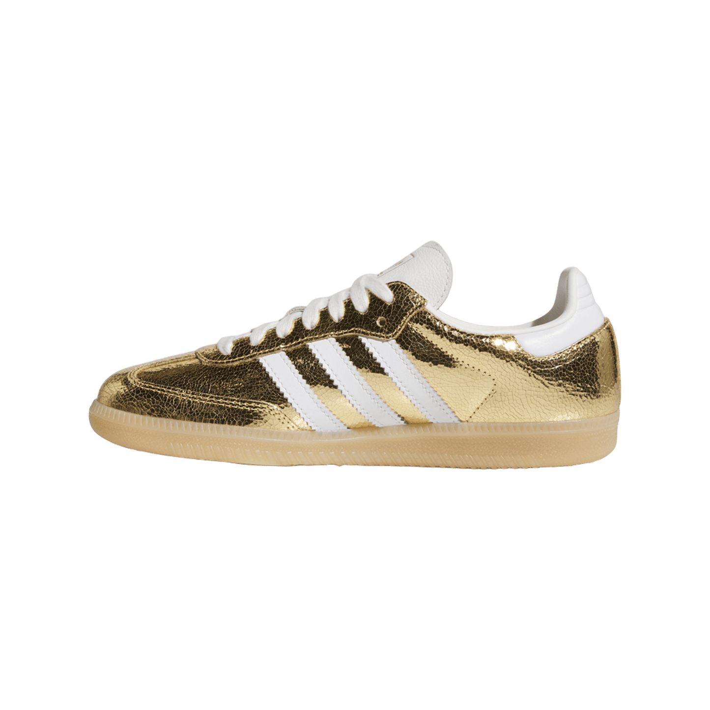 adidas Samba OG Gold Metallic Cracked Leather (Women's)