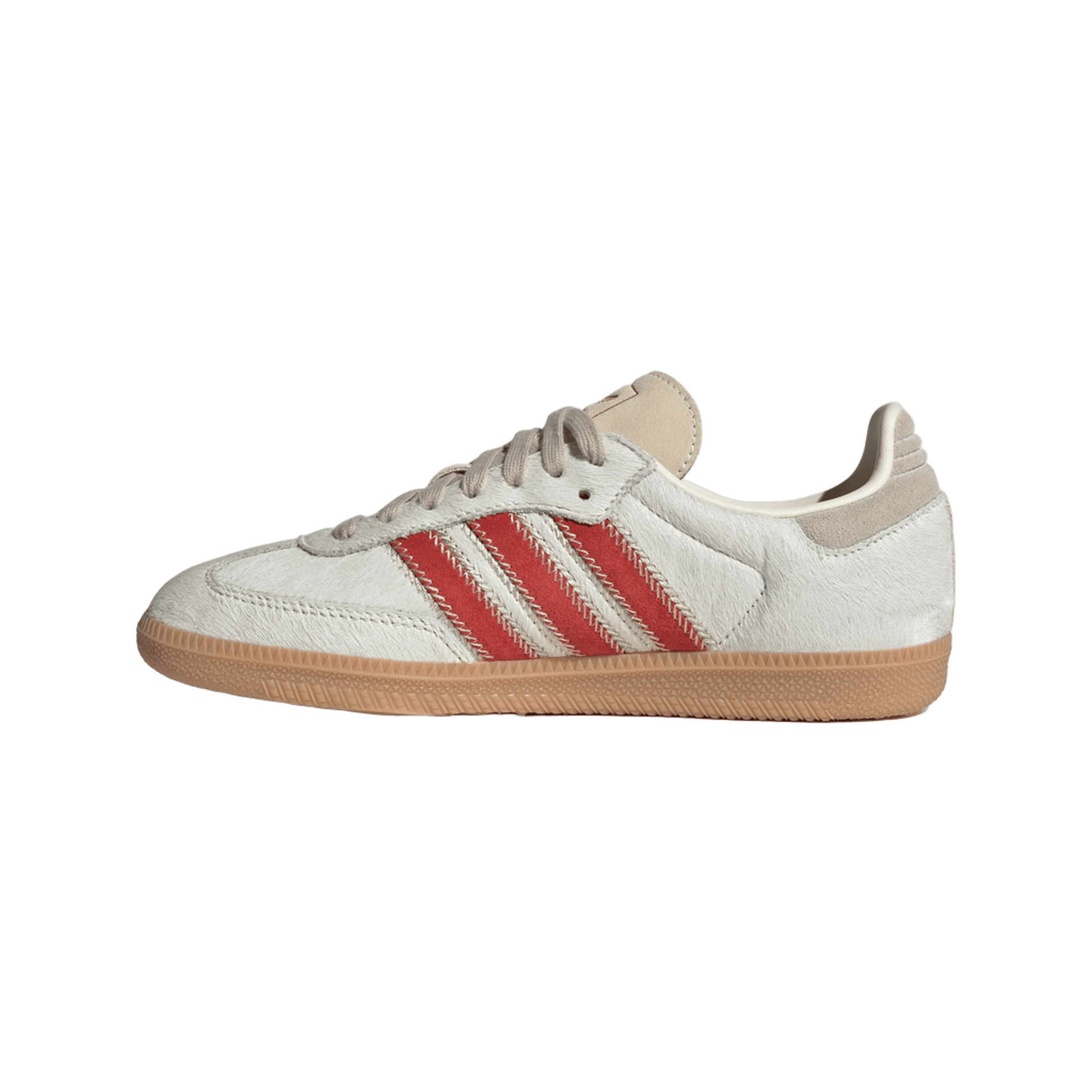 adidas Samba OG Pony Hair Wonder Beige Better Scarlet (Women's)