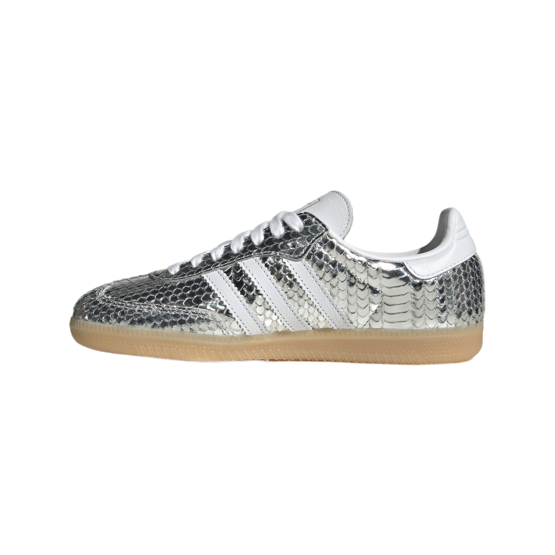 adidas Samba OG Patent Snakeskin Silver Metallic (Women's)