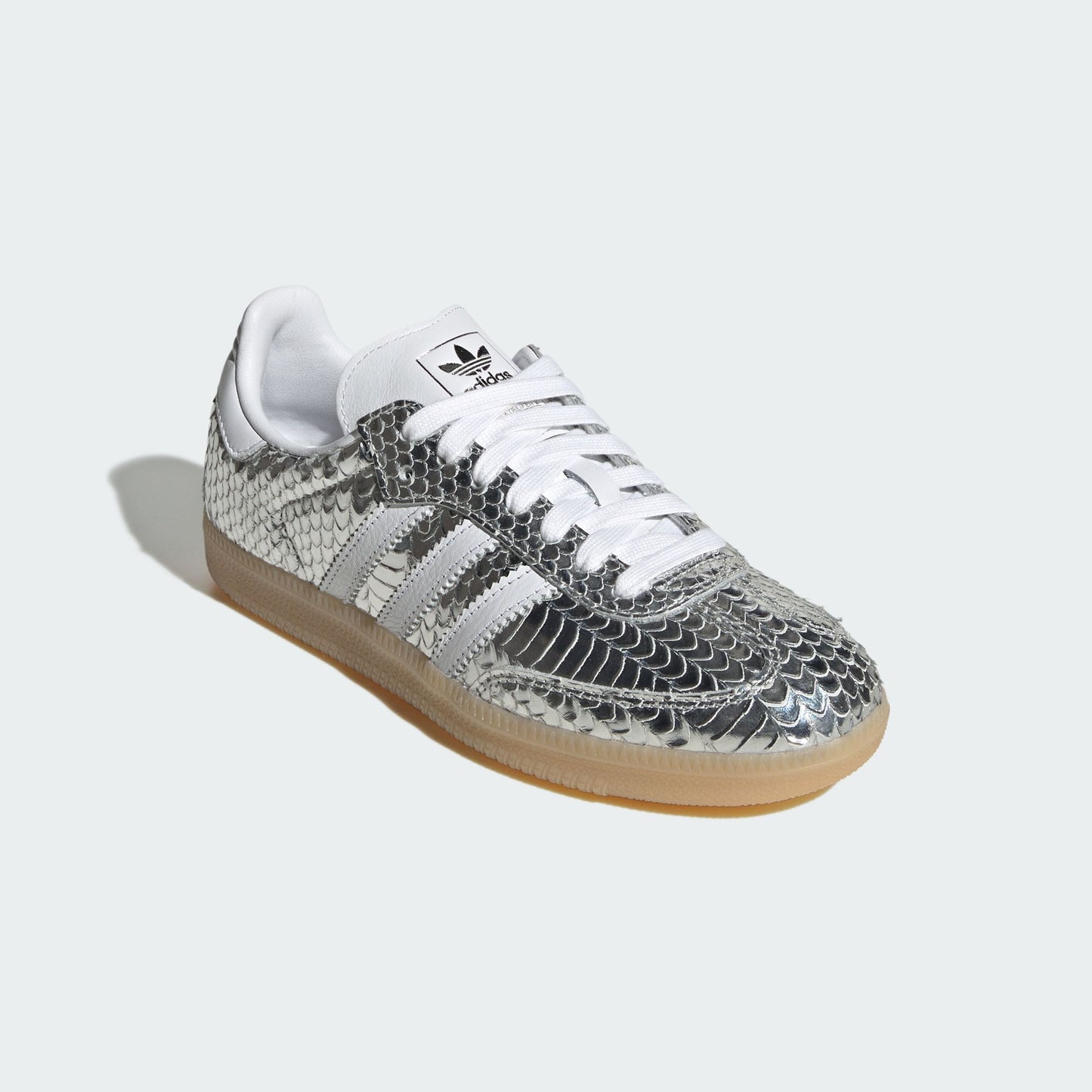 adidas Samba OG Patent Snakeskin Silver Metallic (Women's)