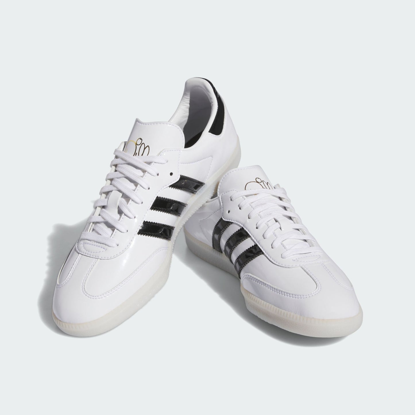 adidas Samba Jason Dill White Black Patent